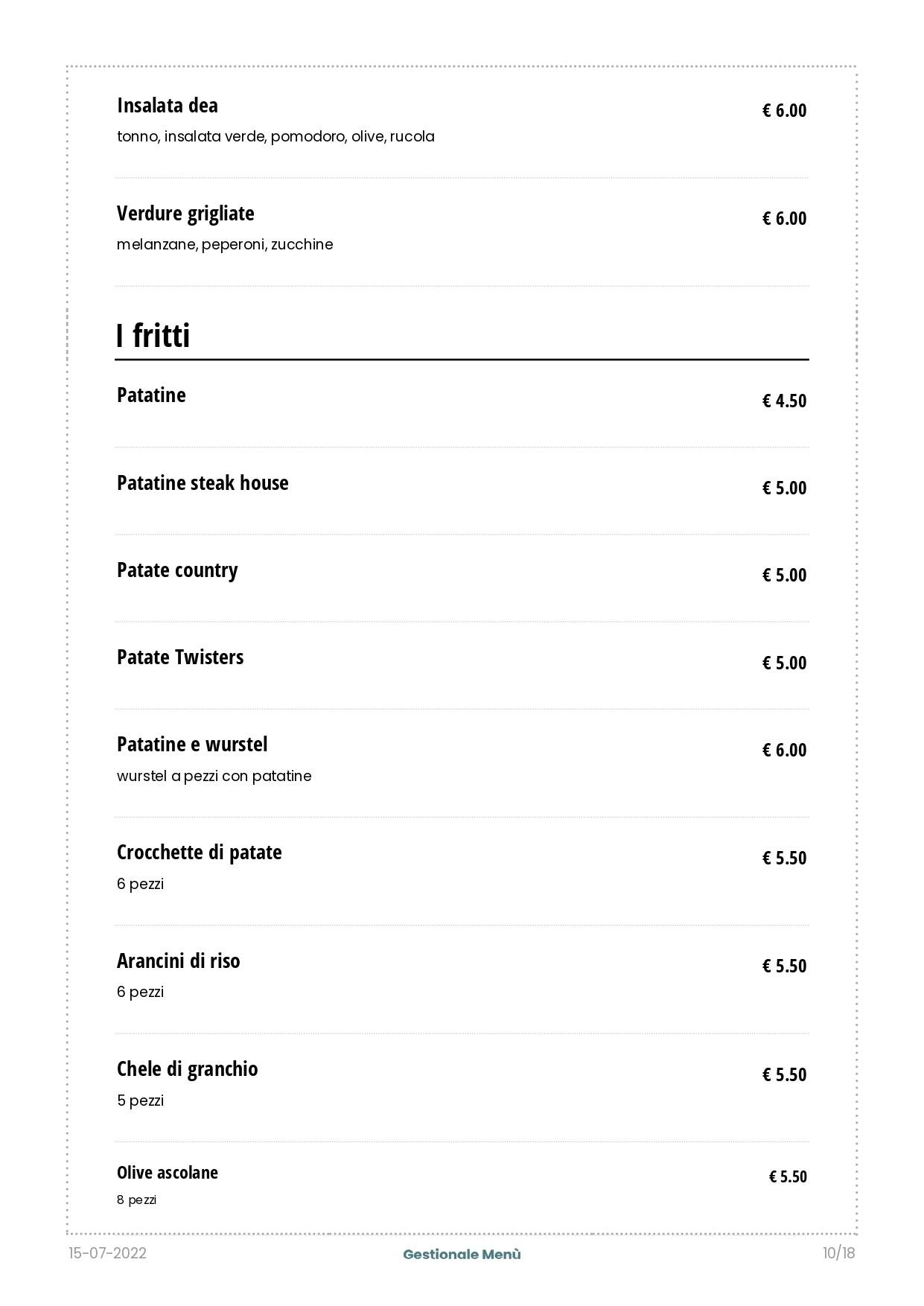 Menu di Venerius Pub 