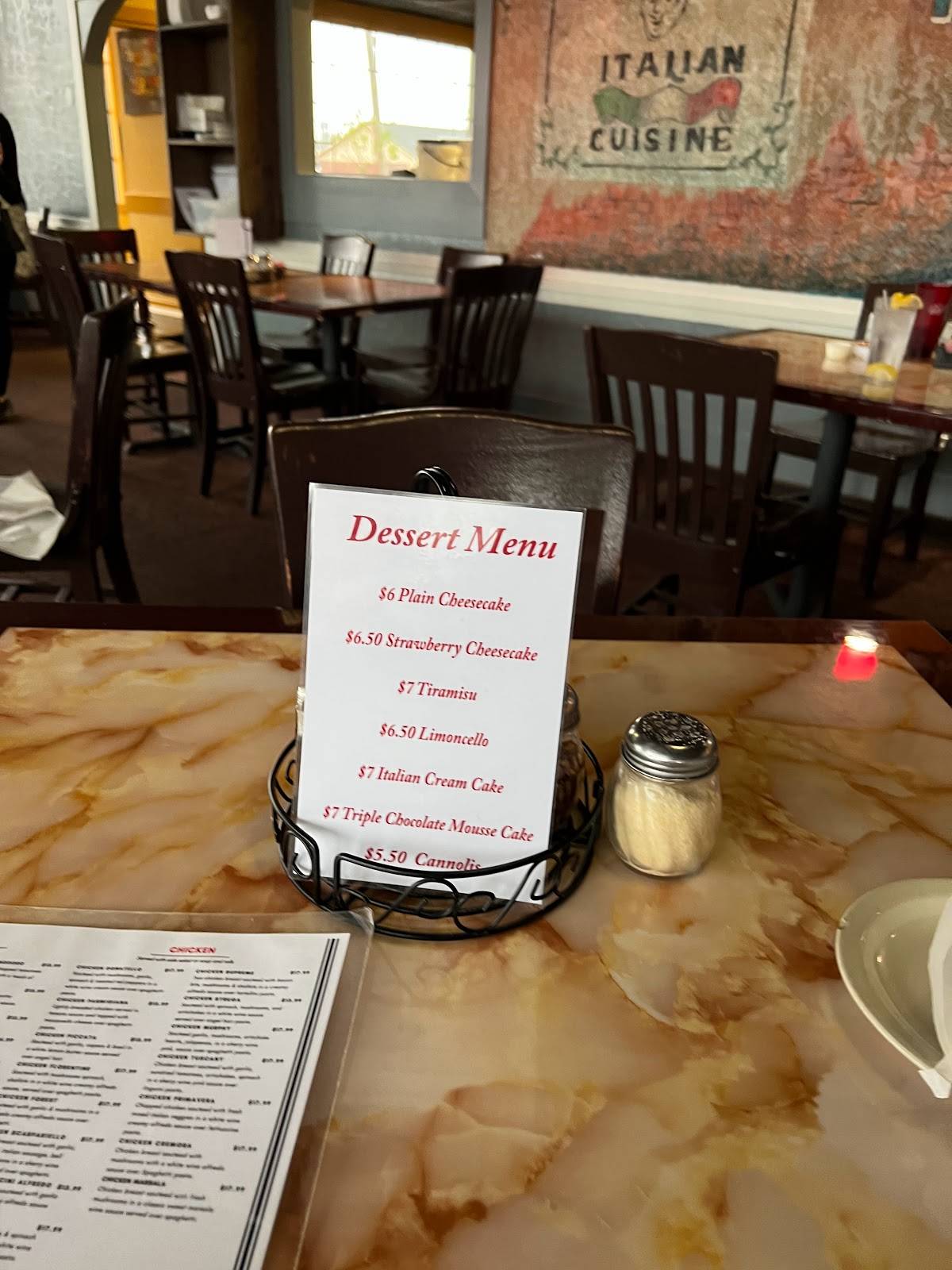 Menu at Venezia's Pizza & Pasta restaurant, Russellville