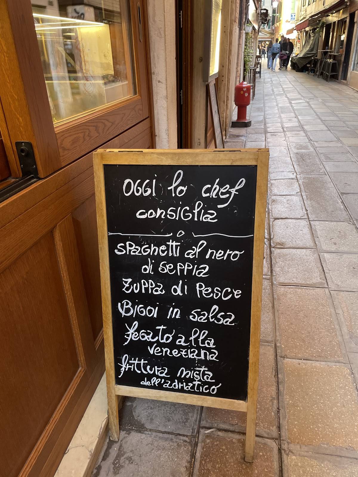Menu di Ostaria La Busara 