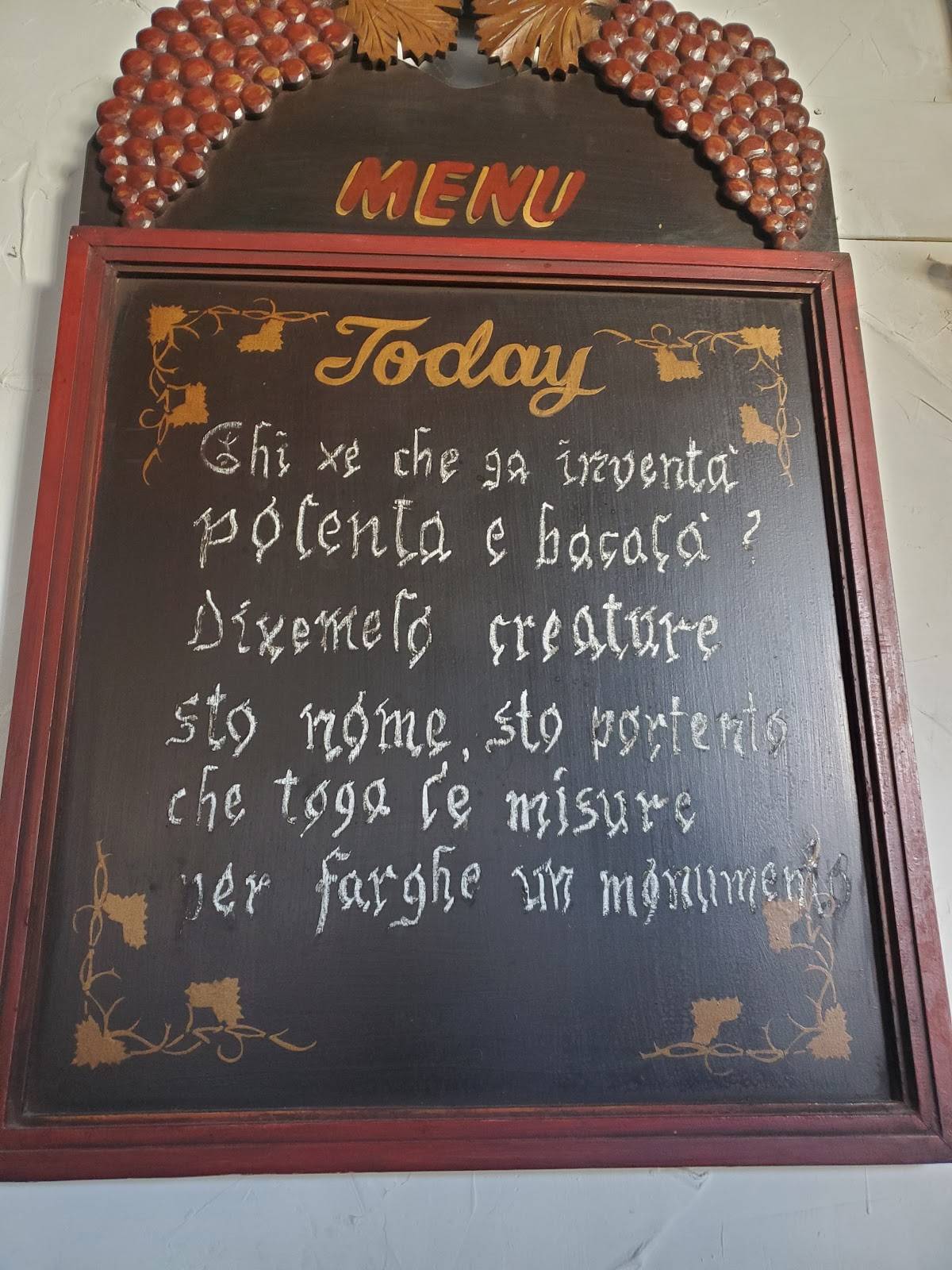 Menu di Osteria Vecia Posta 