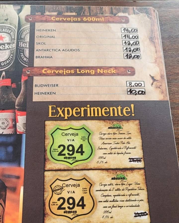 Via 294 cardápio