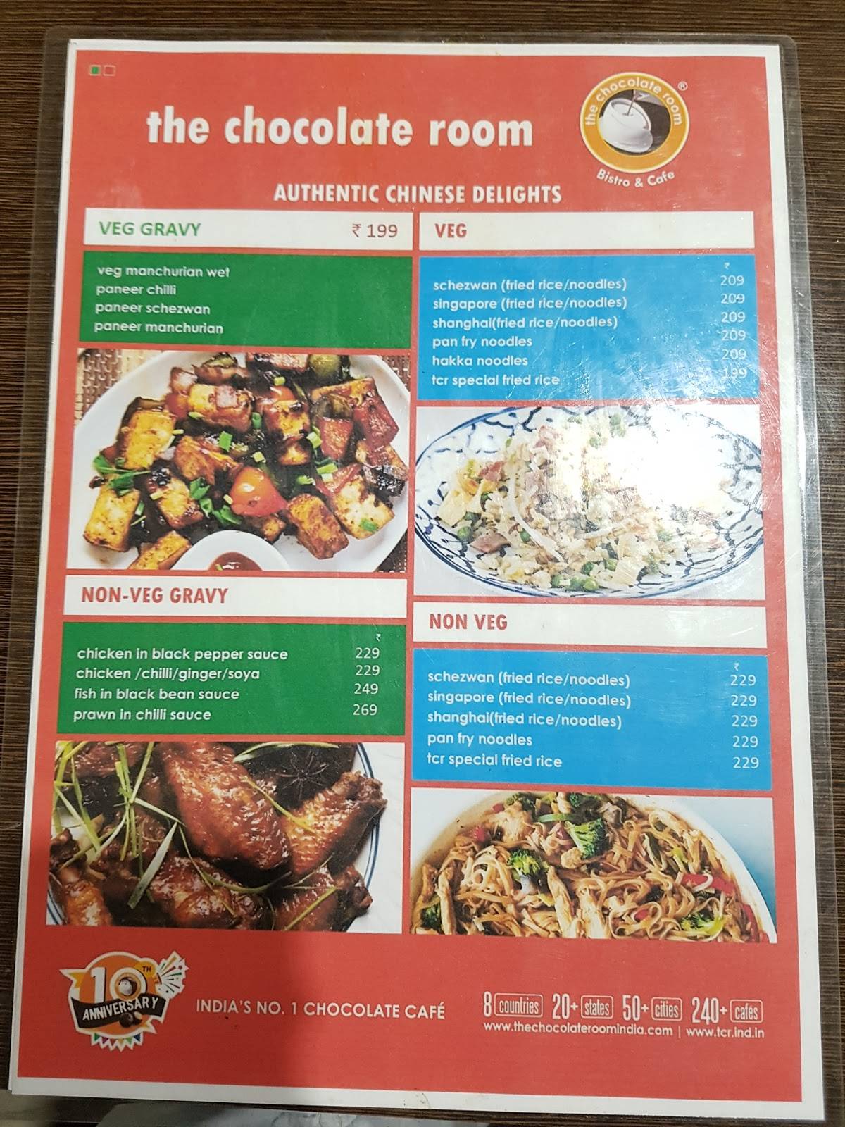 Menu at The Chocolate Room, Vijayawada, 541511B