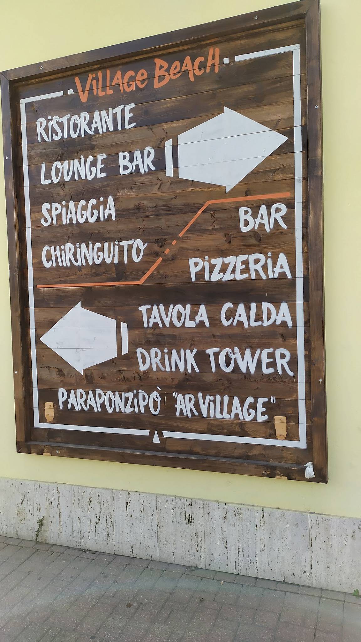 Menu di T Village Ostia 