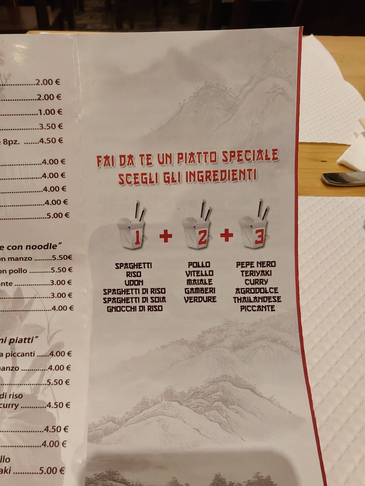 Menu di Wang 