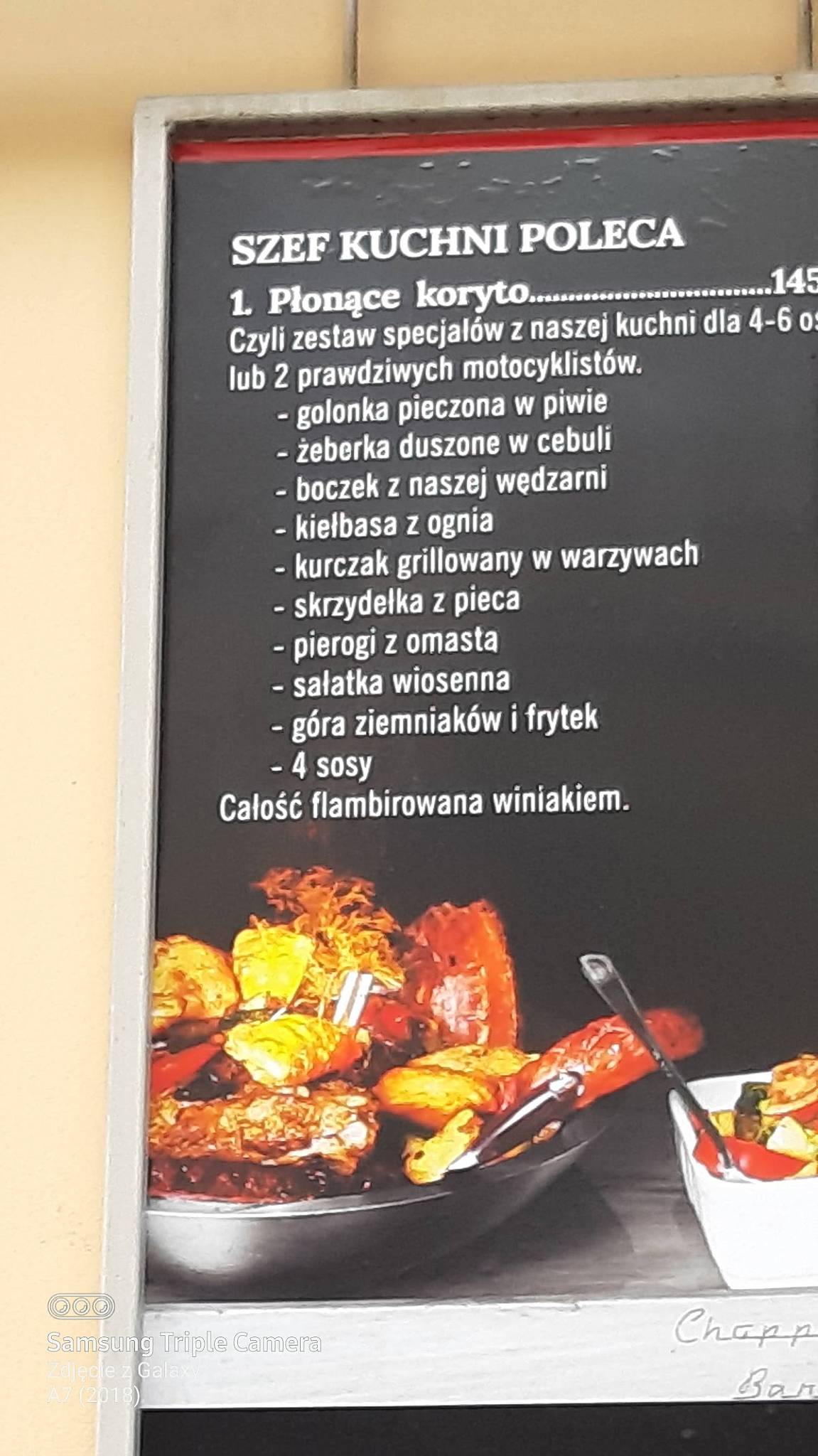 Menu at Chopper Bar & Grill, Wrocław