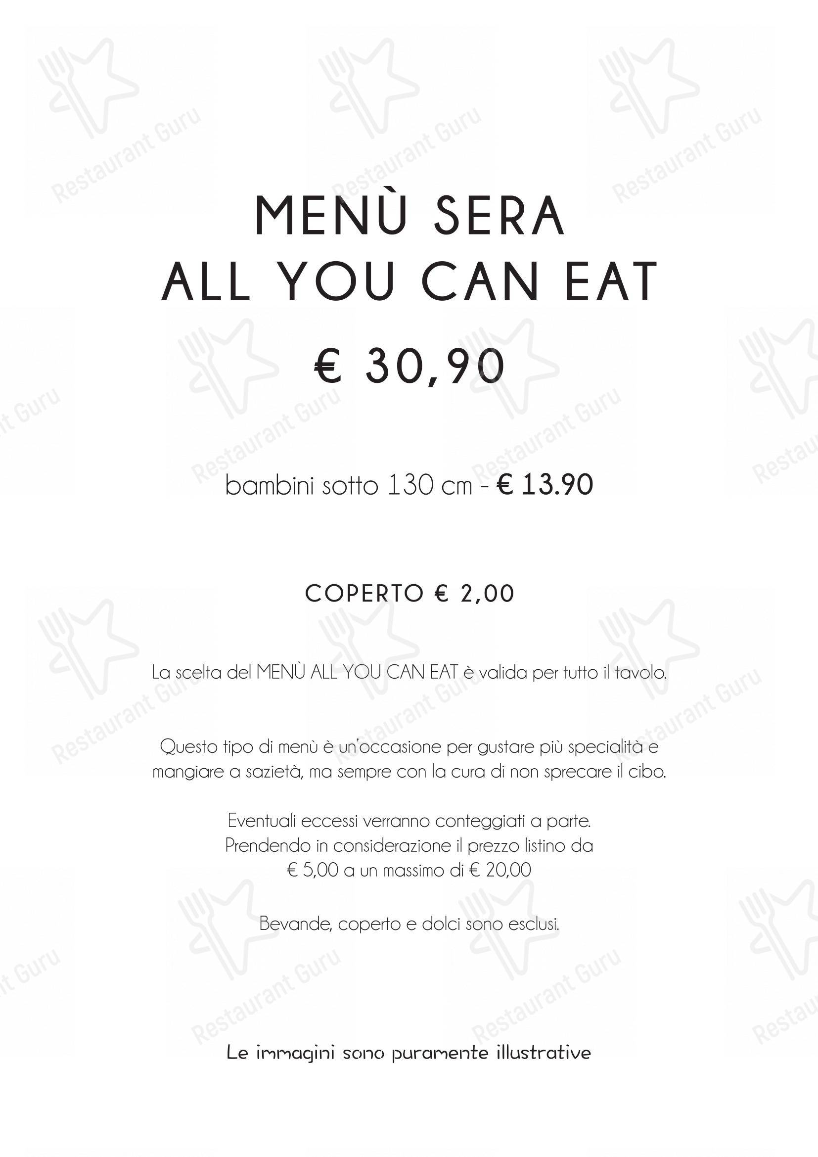 Menu bar per Yama Sushi Experience in Genova