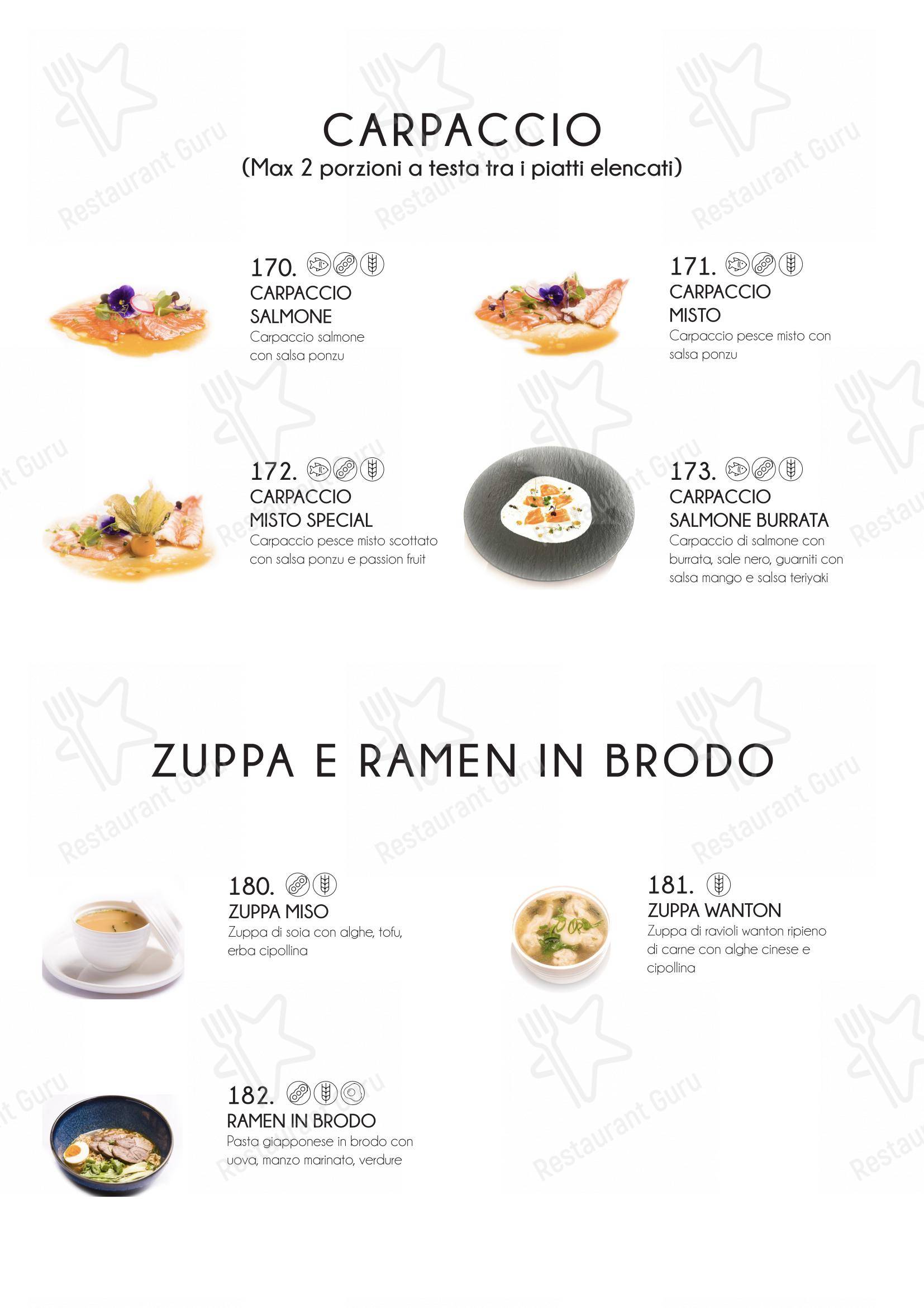 Menu bar per Yama Sushi Experience ristorante