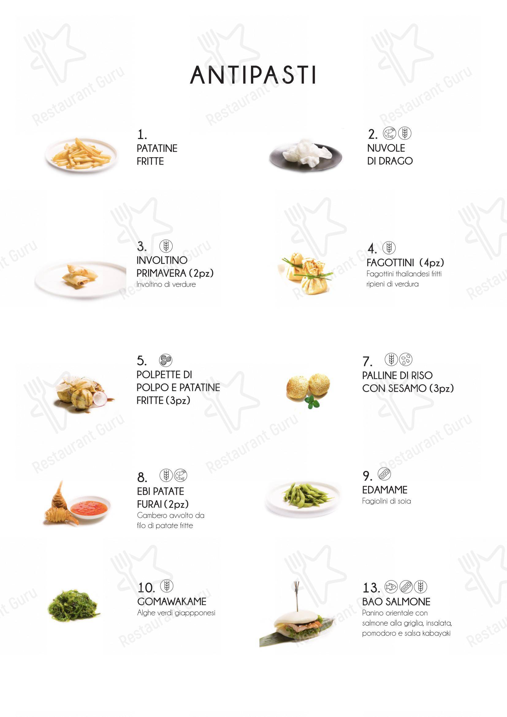 Menu per Yama Sushi Experience ristorante