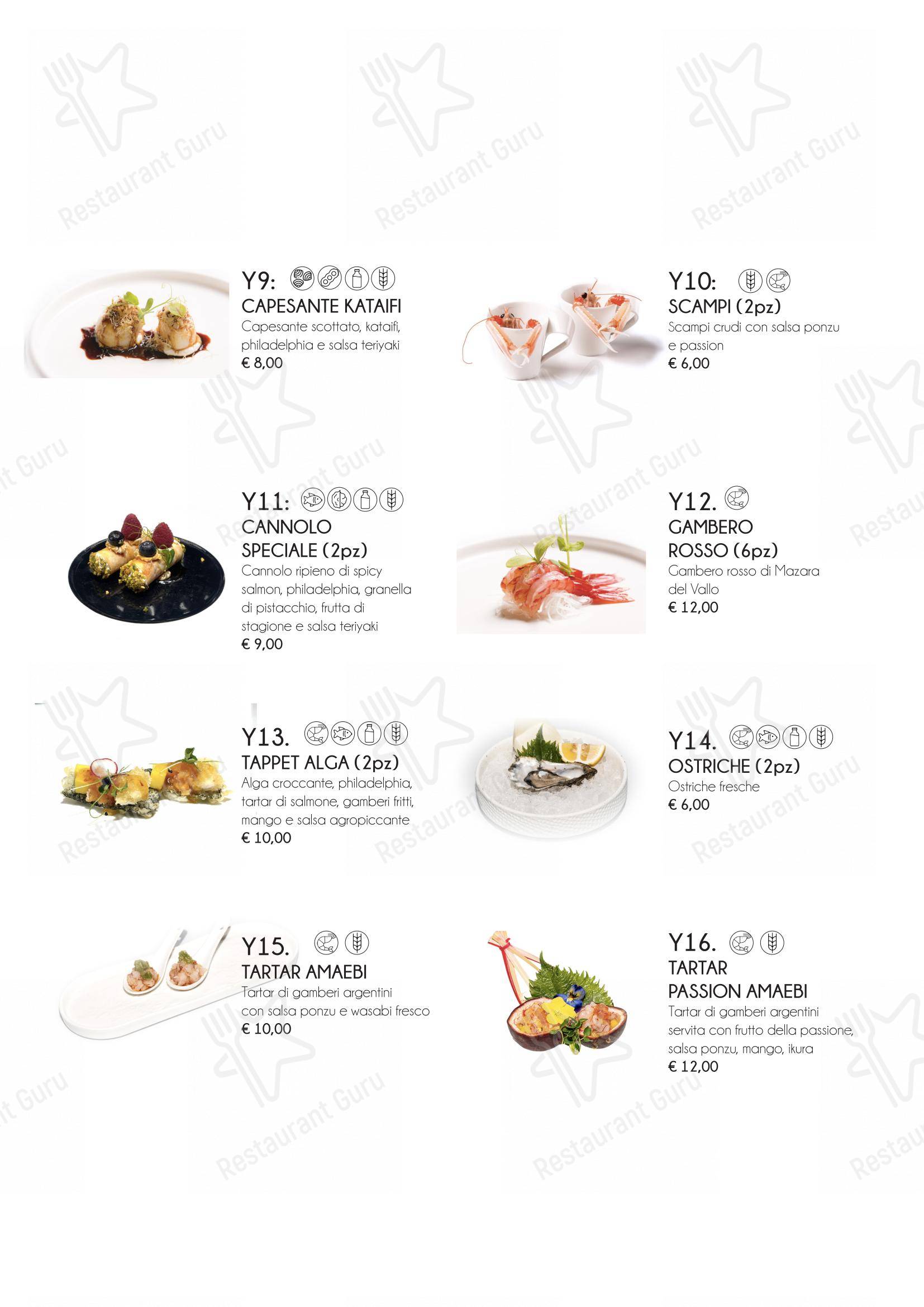 菜单 per Yama Sushi Experience in Genova