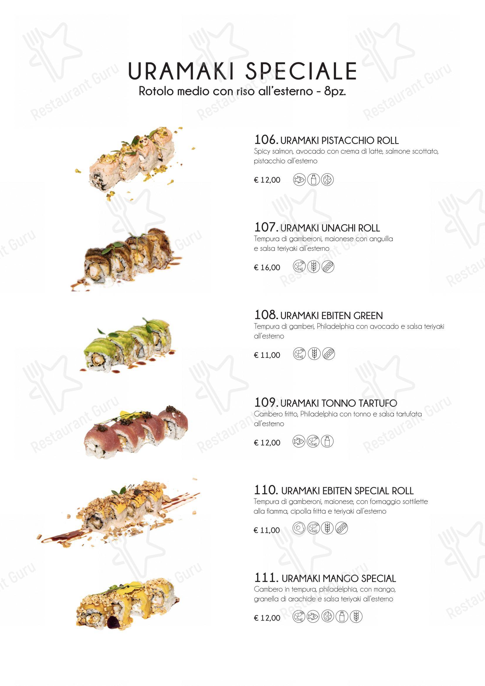 Yama Sushi Experience in Genova - 菜单