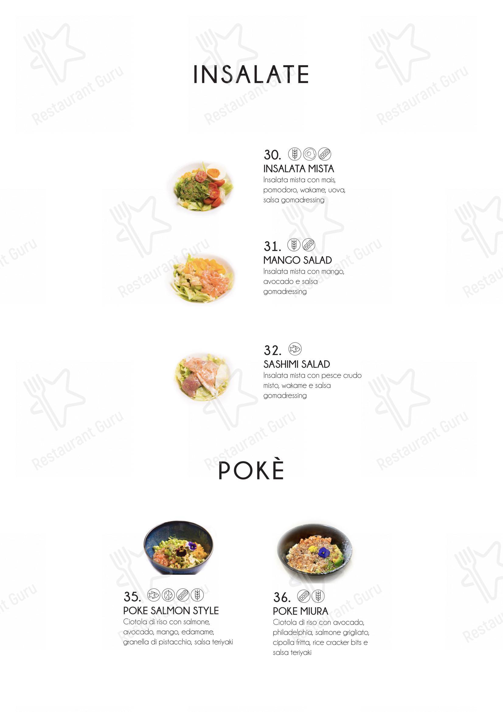 Yama Sushi Experience in Genova - Menu bar