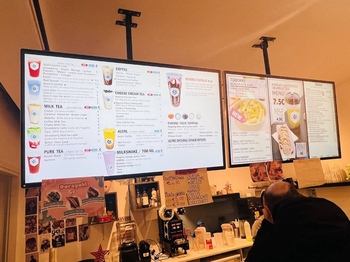 Menu di Yimi Food & Bubble Tea - Specialità Asiatiche 