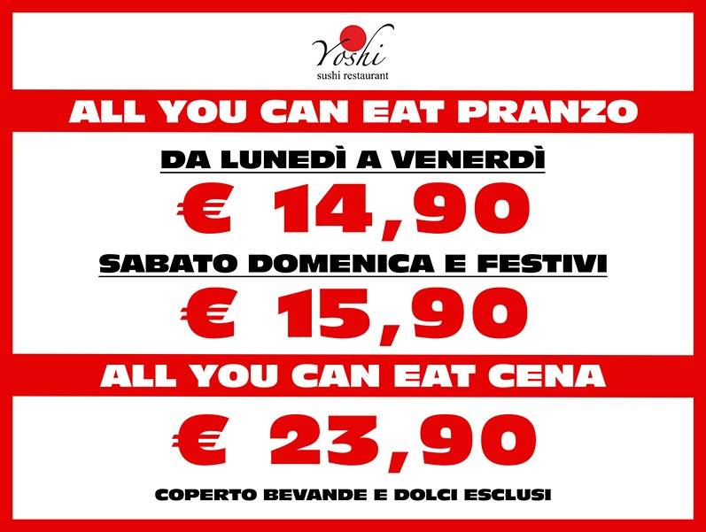 Menu di Yoshi Sushi 