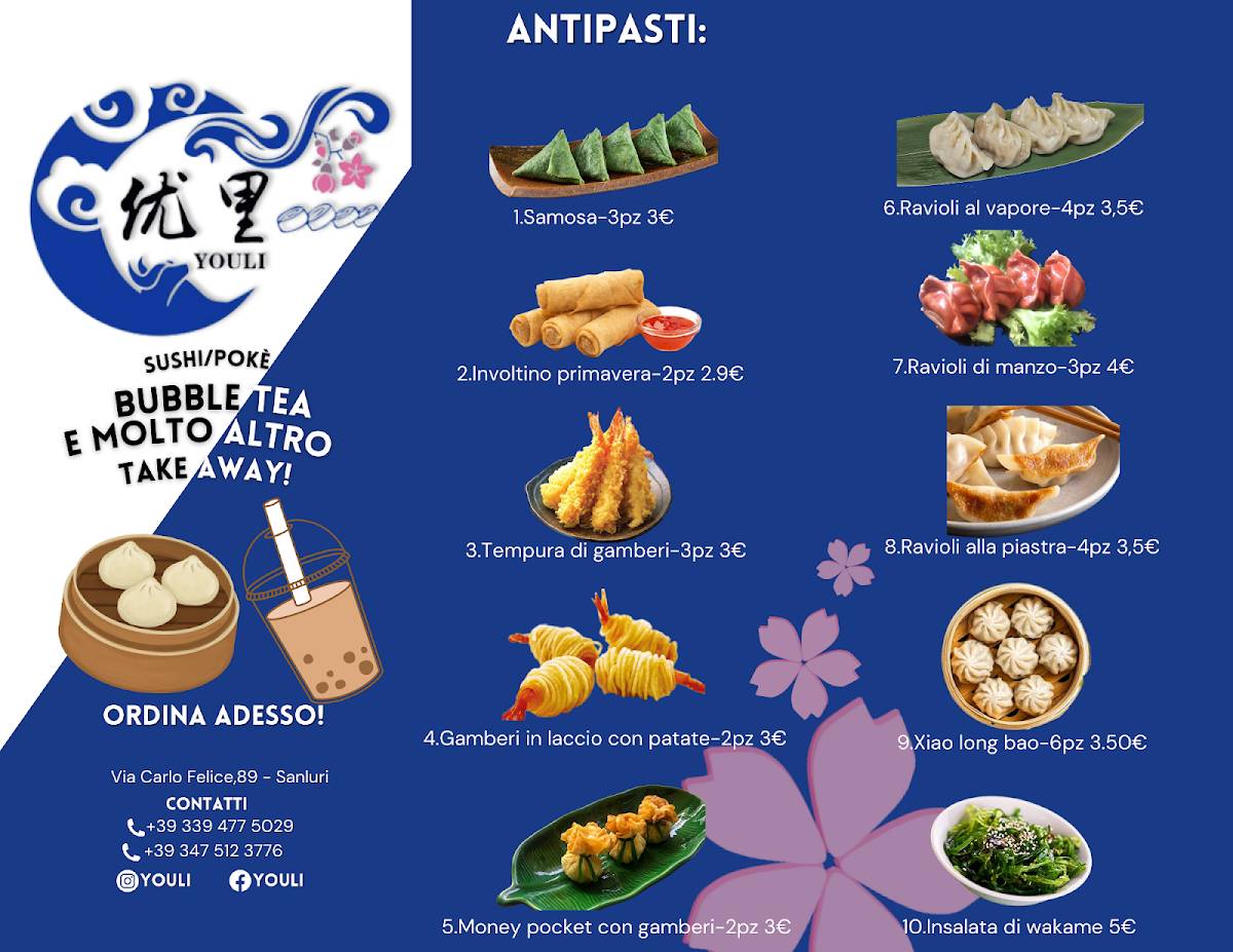 Menu di YouLi Sushi 