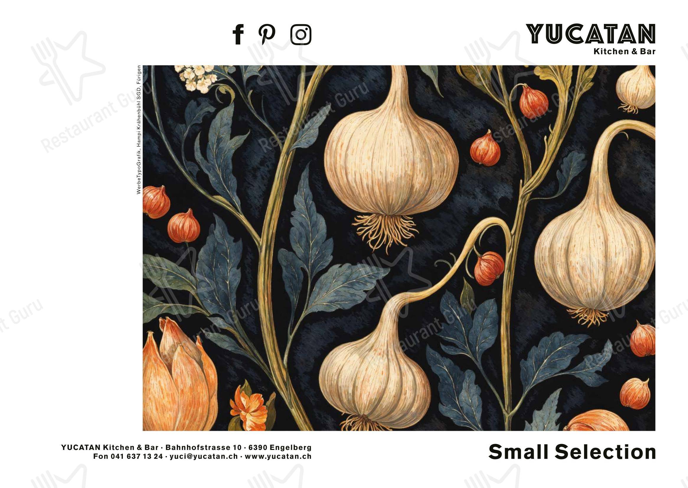Коктейльная карта per Yucatan Kitchen&Bar in Engelberg