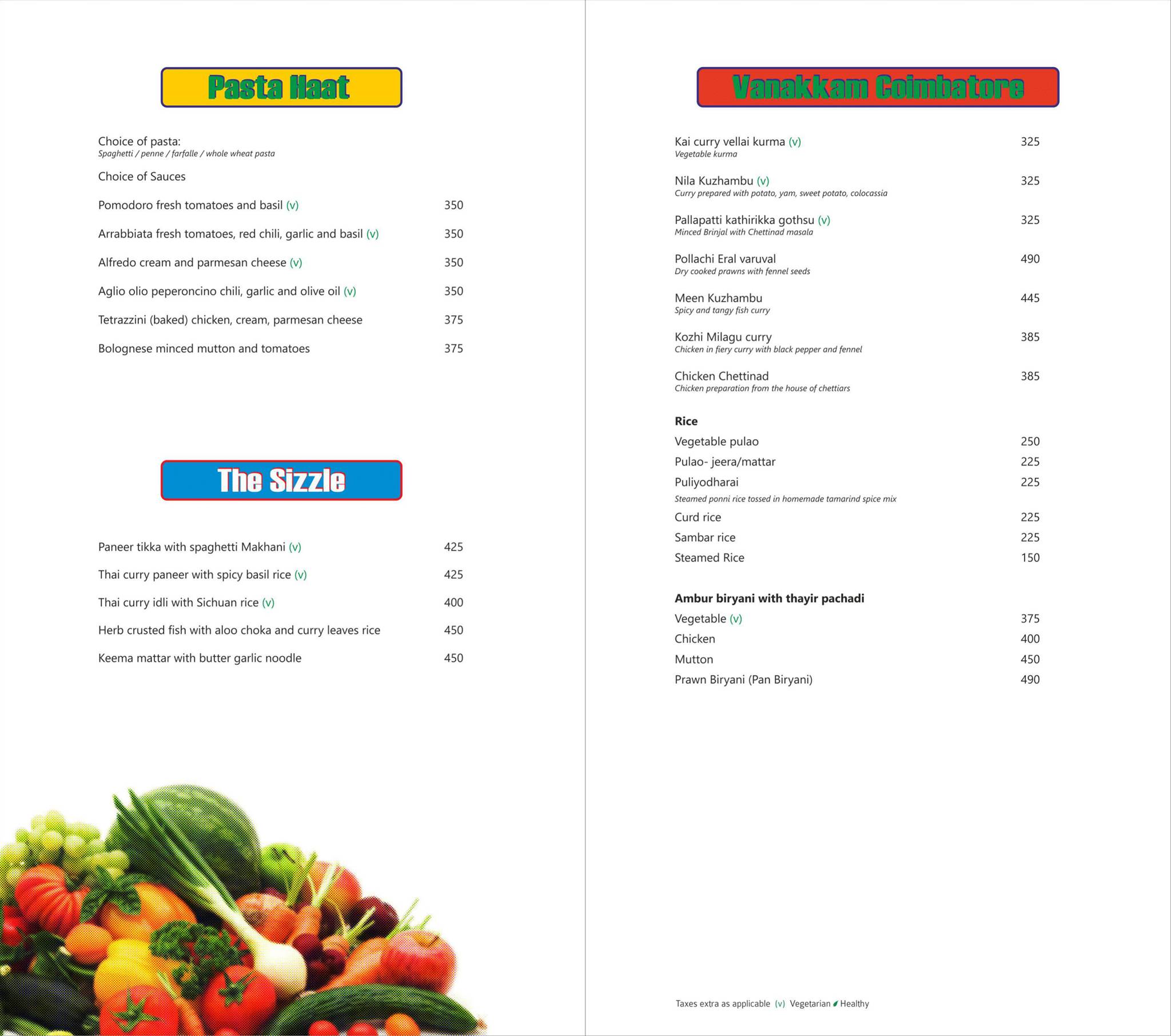 Zone by The Park Hotel, Coimbatore menu