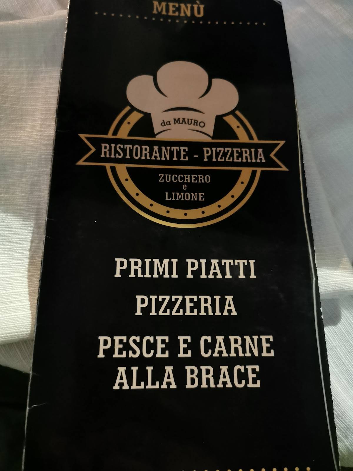 Menu di Zucchero E Limone 