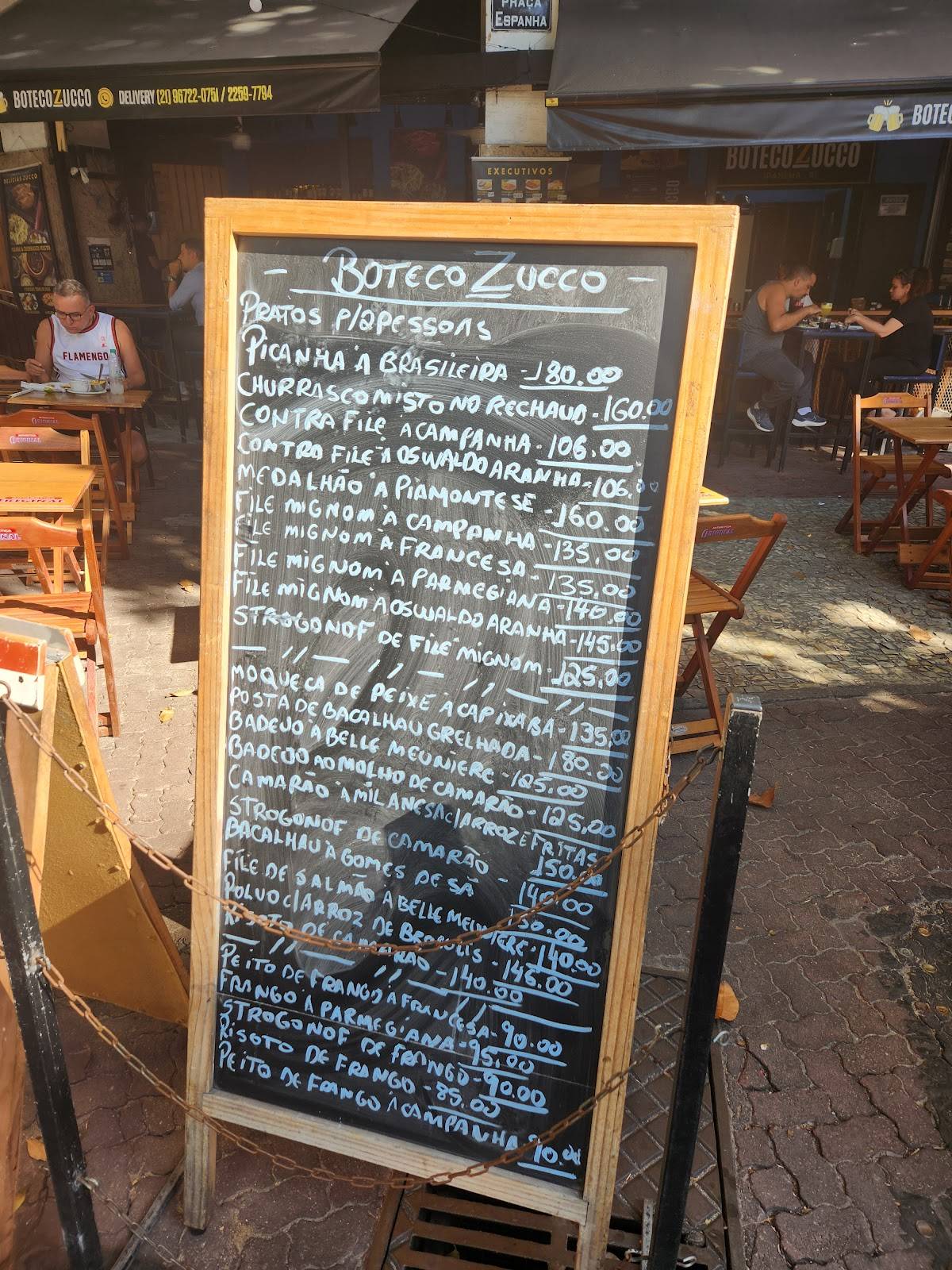 Zucco cardápio
