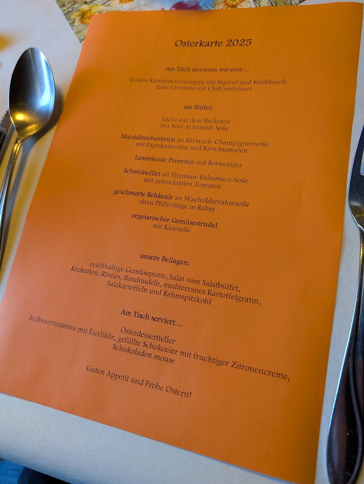 Speisekarte von Zum Schwarzen Bären restaurant, Osterode am Harz