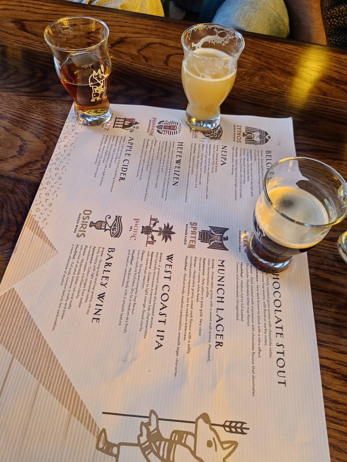 Zythum Brewing Co menu