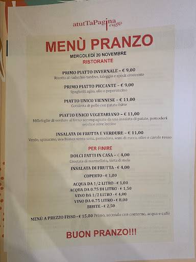 Menu di atutTaPagina caffè 