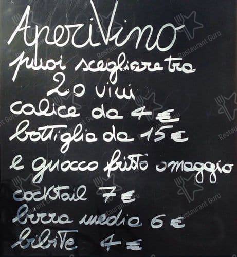 Menu di Baia Luna 