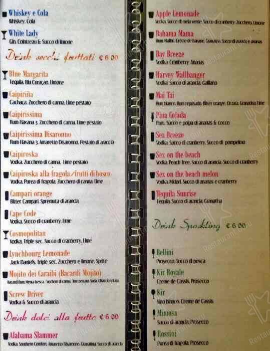Menu di Gran Forno Lucarelli 