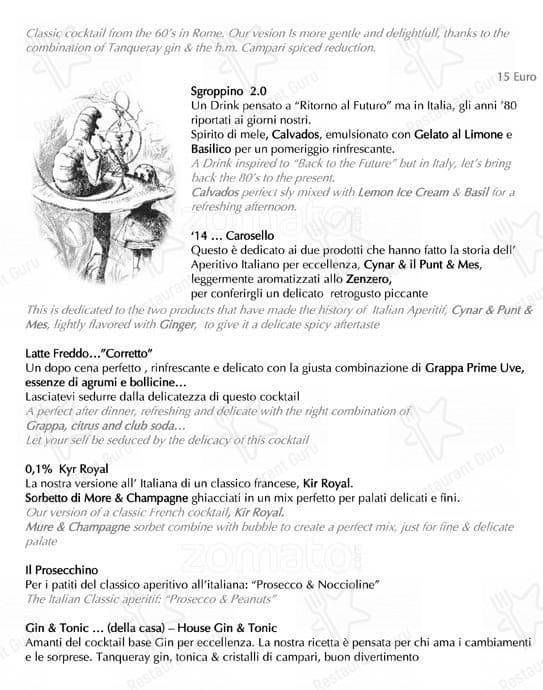 Menu de Massimo Riccioli