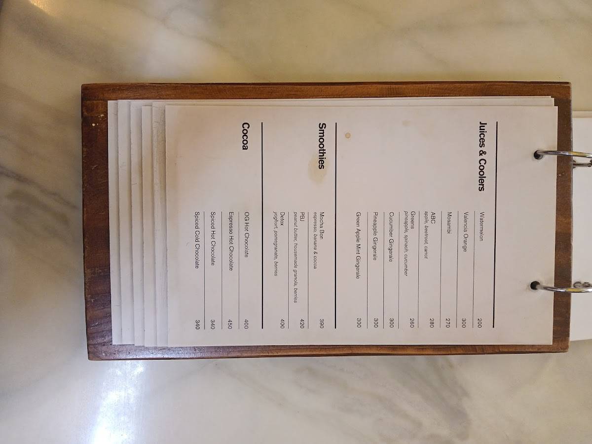 bombon Koregaon Park menu
