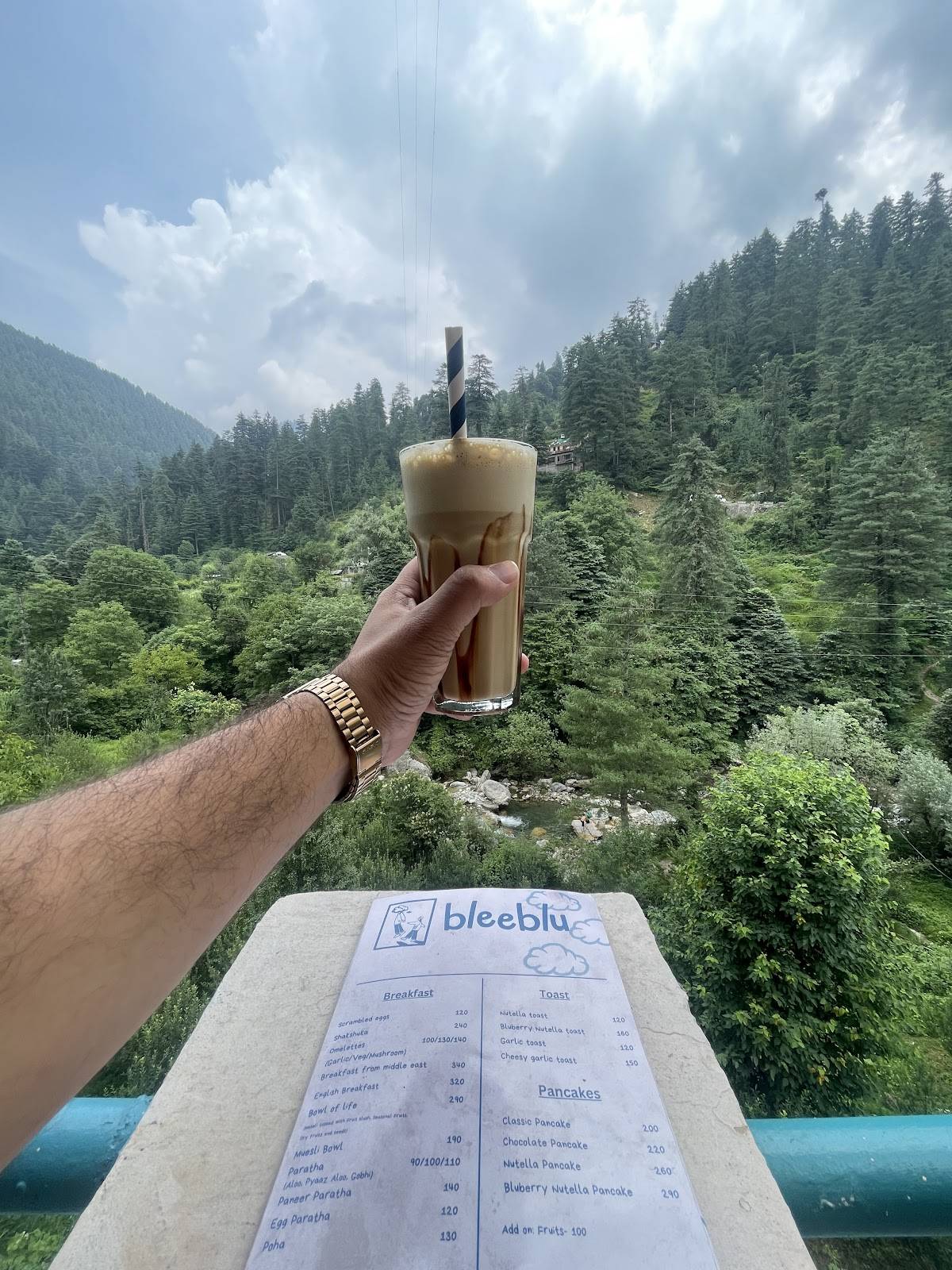 cafe bleeblu menu