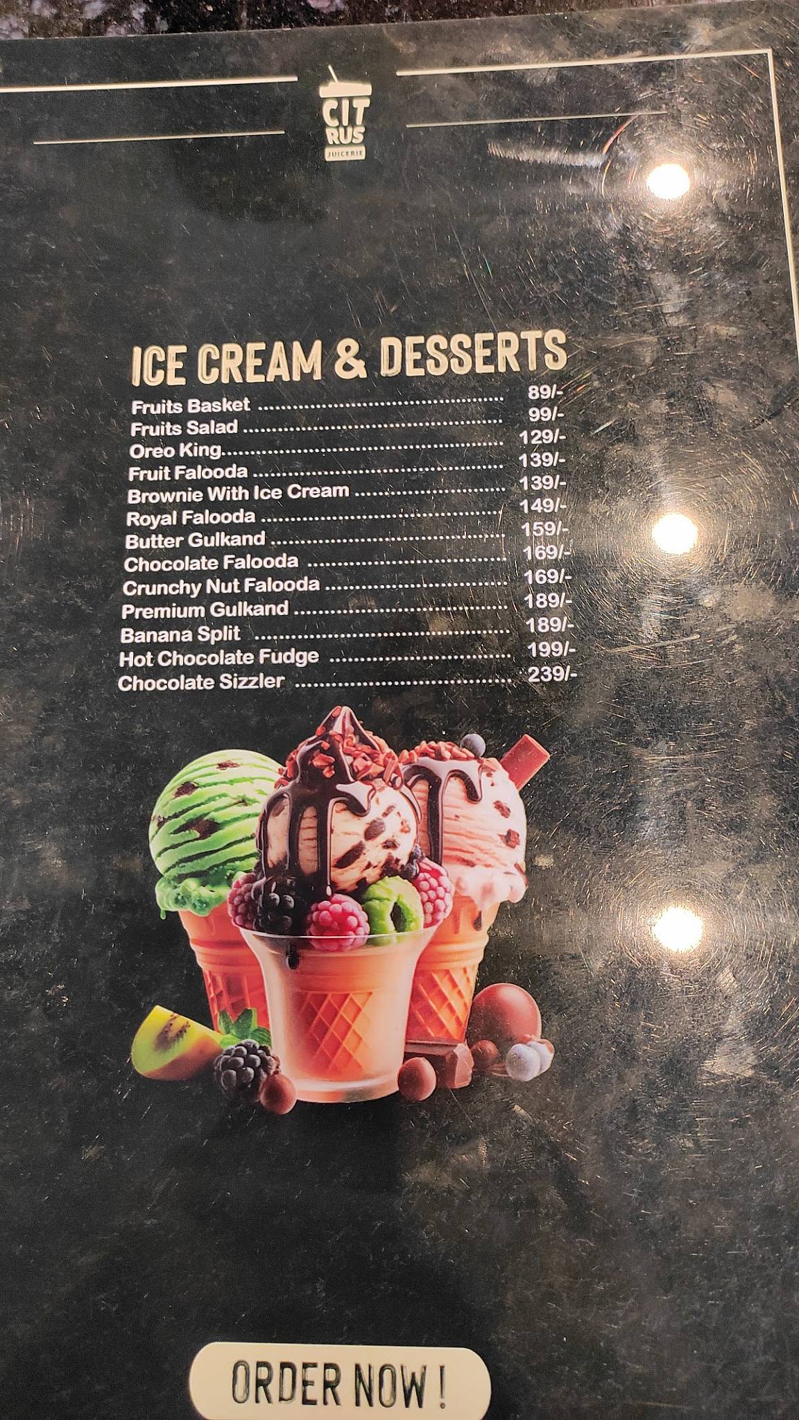 citrus the juicerie menu