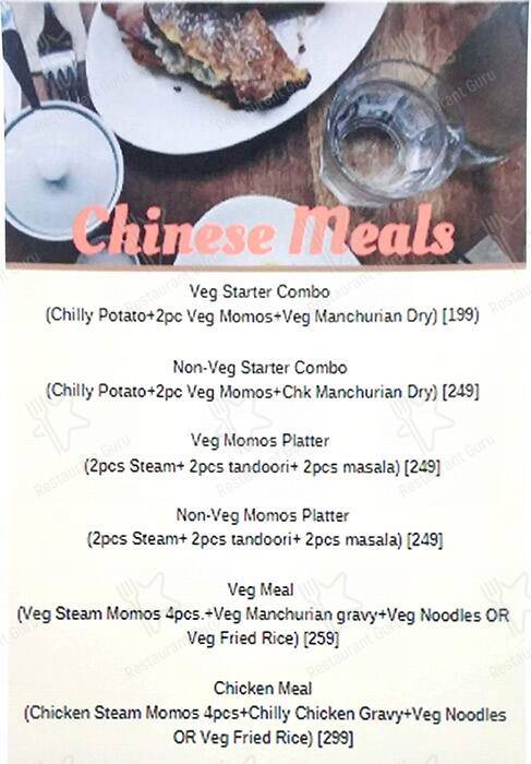Hungrys Nights menu