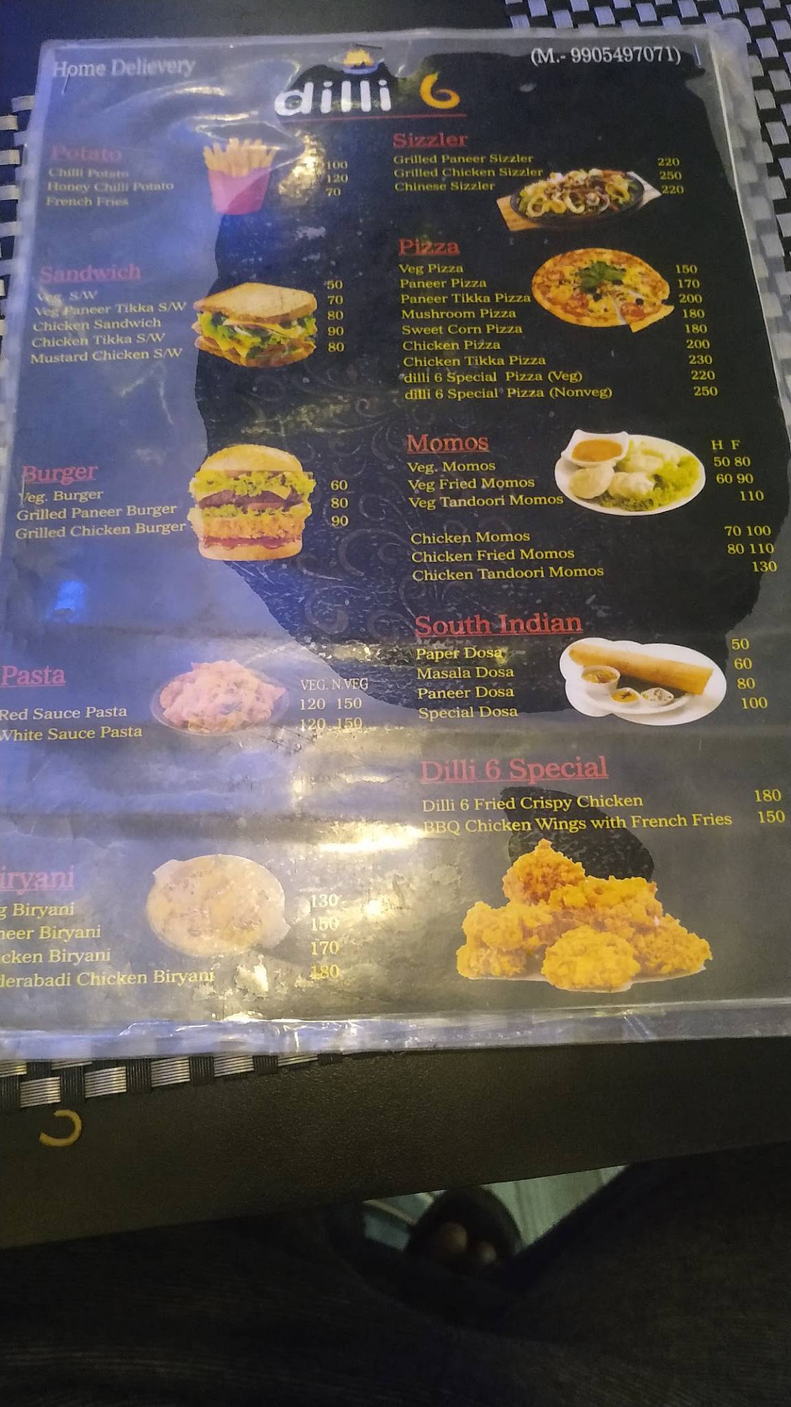 dilli 6 menu