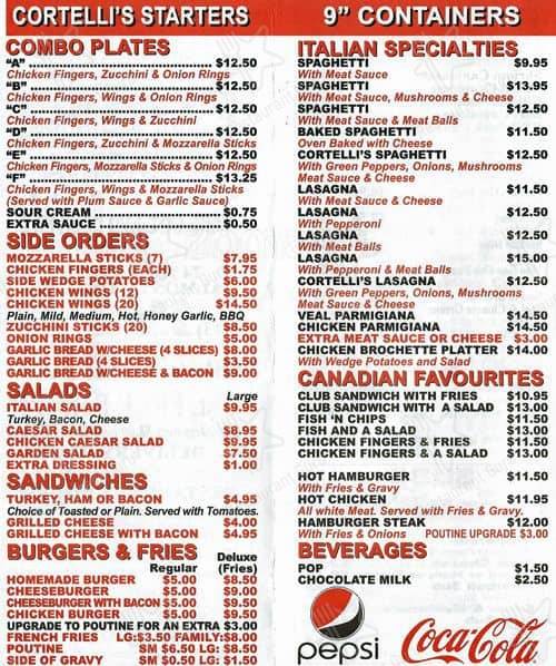 Mills Kitchen (dine in/delivery/take out) menu