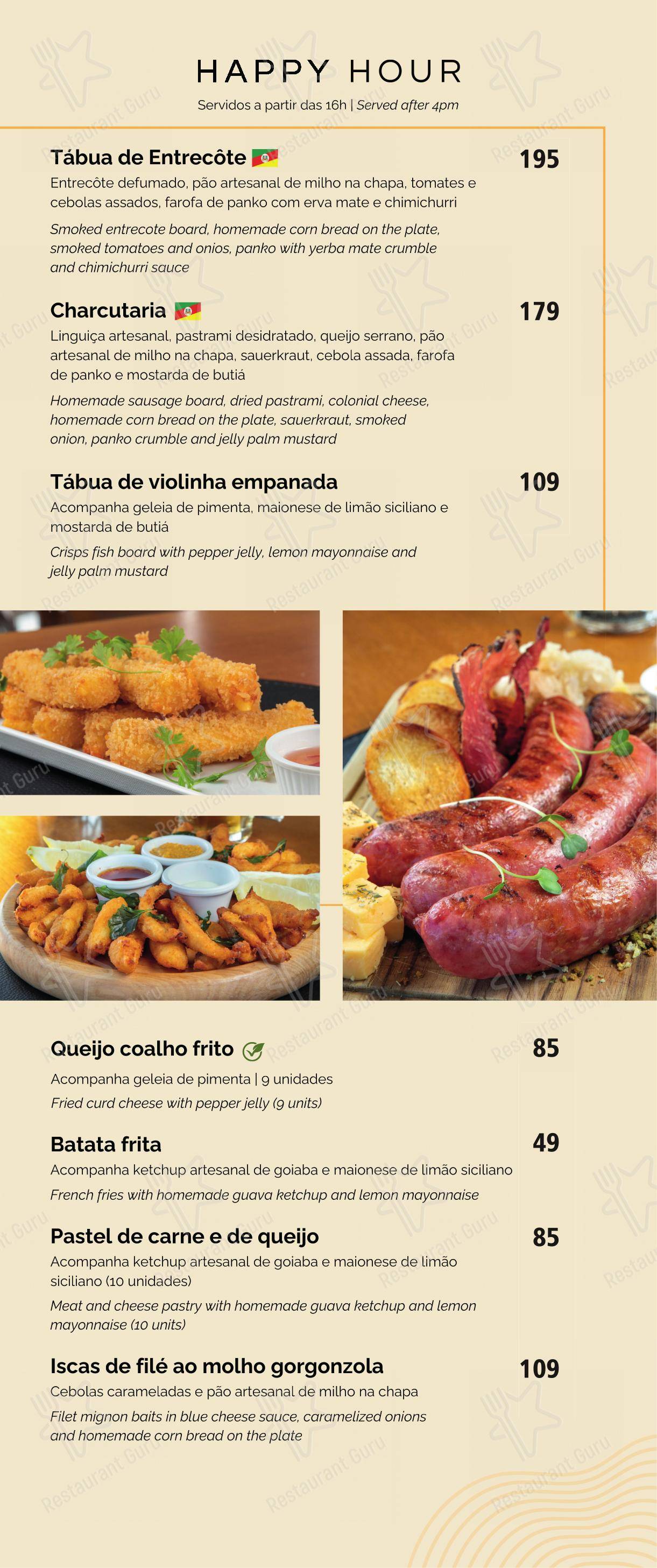 360 POA Gastrobar - Menu