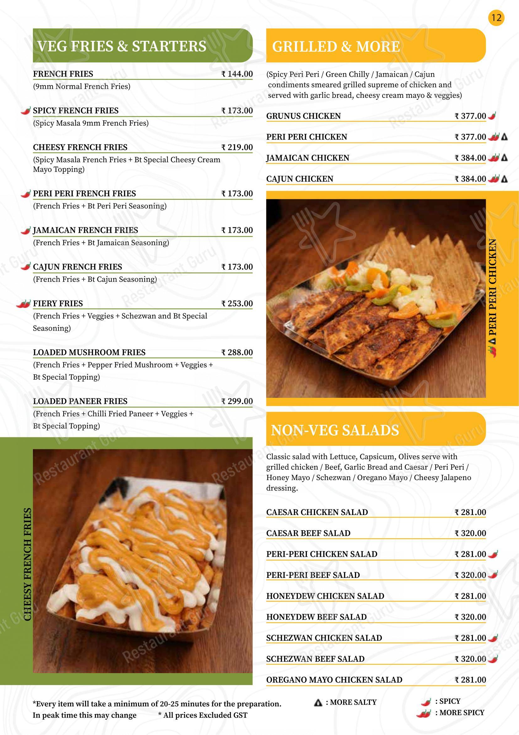 菜单 for Burger Tree in Coimbatore