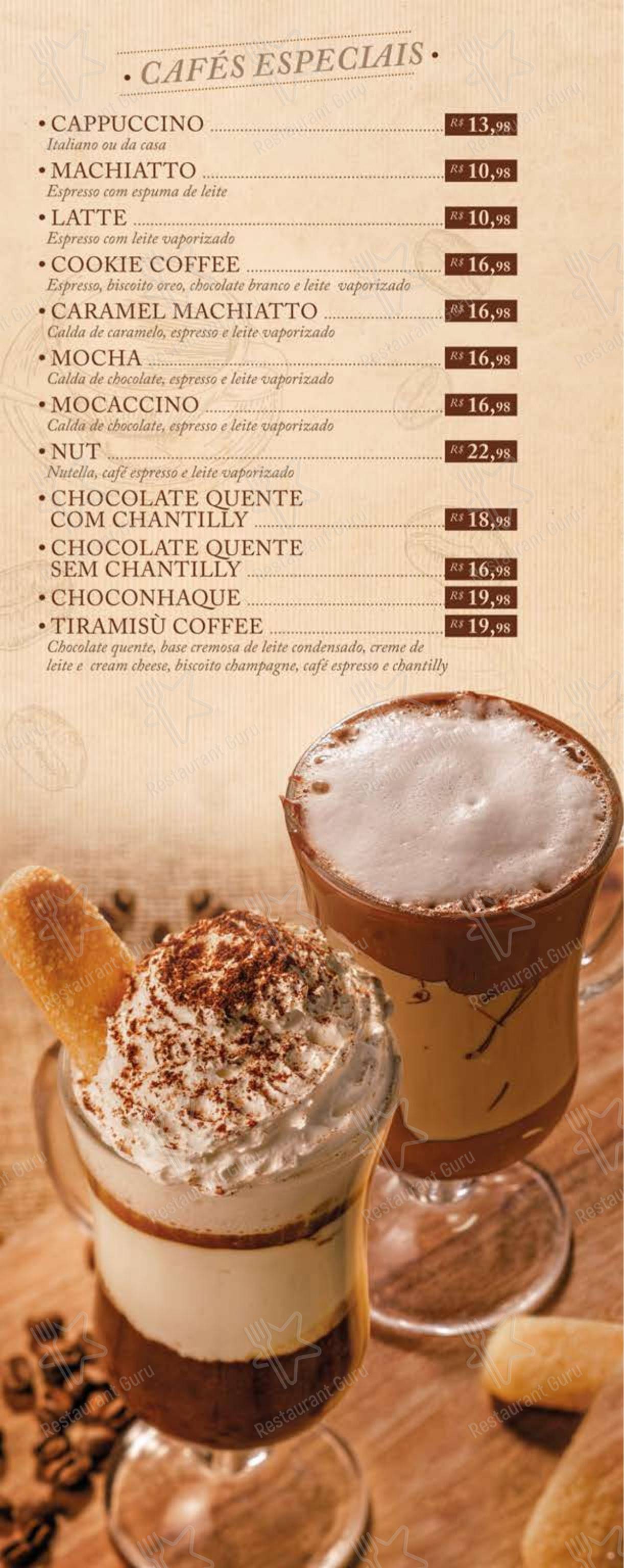 Centro Gastronômico Recanto em Teresópolis - Menu bar