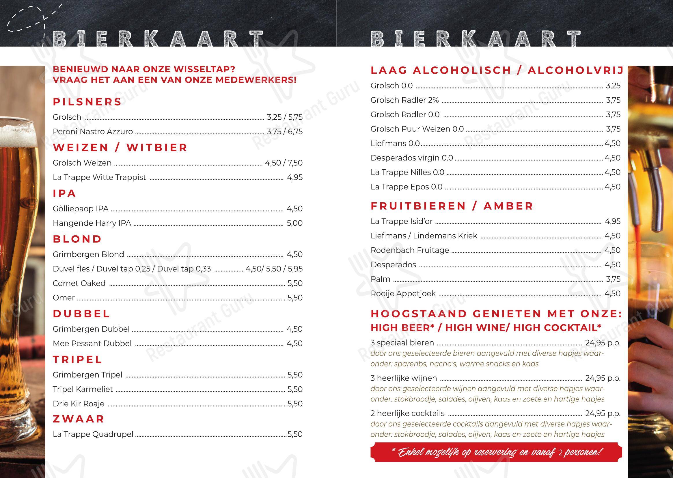 Menu bar pour Den Overkant dans Riel