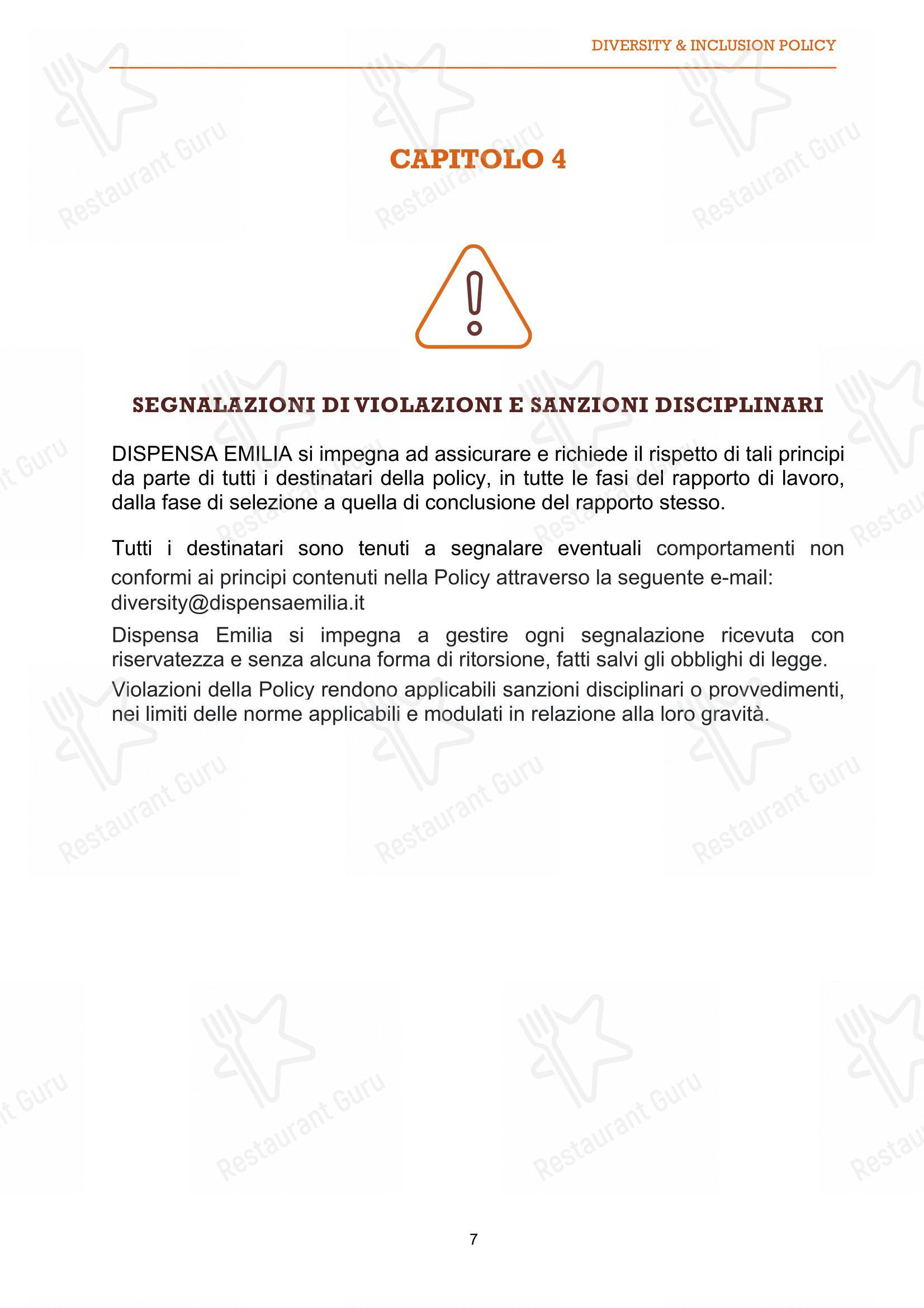 Menu di Dispensa Emilia I Gigli Campi Bisenzio - 菜单