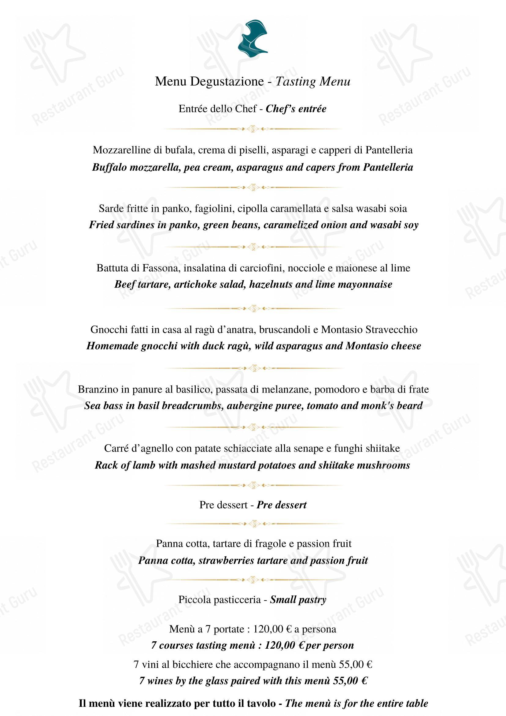 Menu di El Magazen osteria contemporanea - Menu