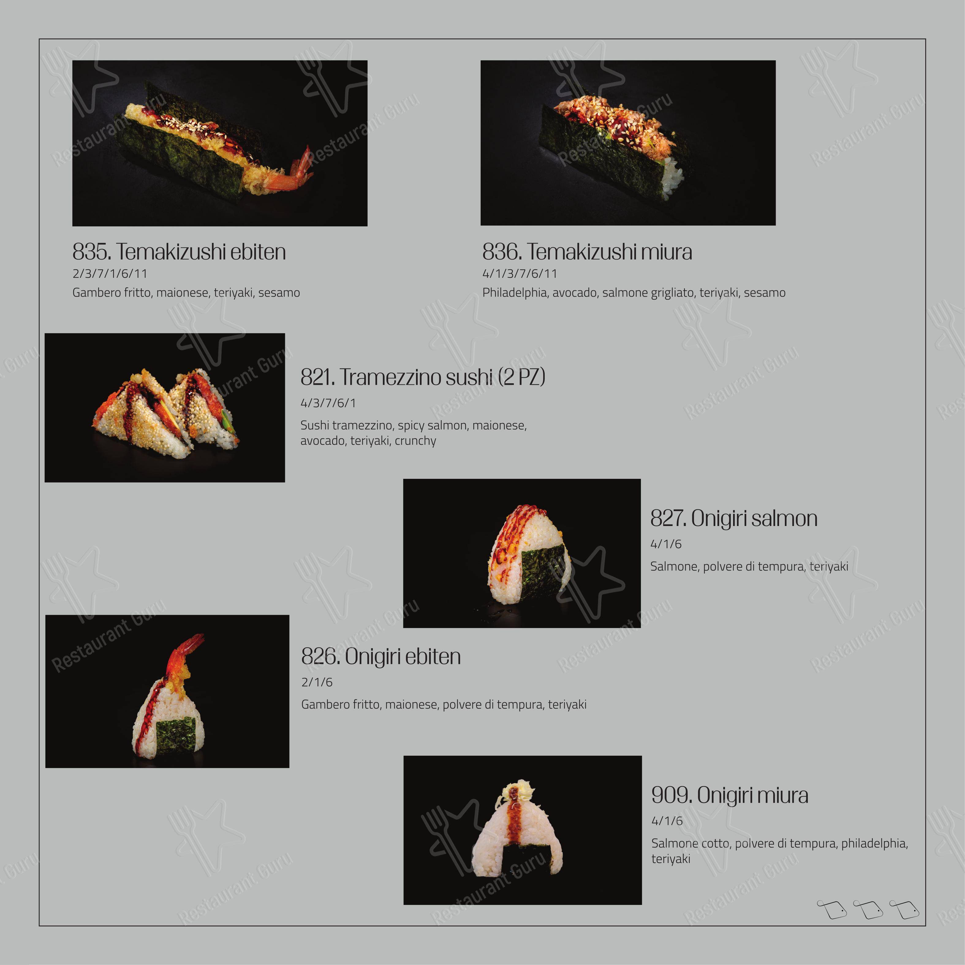 Menu bar per Feel Sushi in Imola