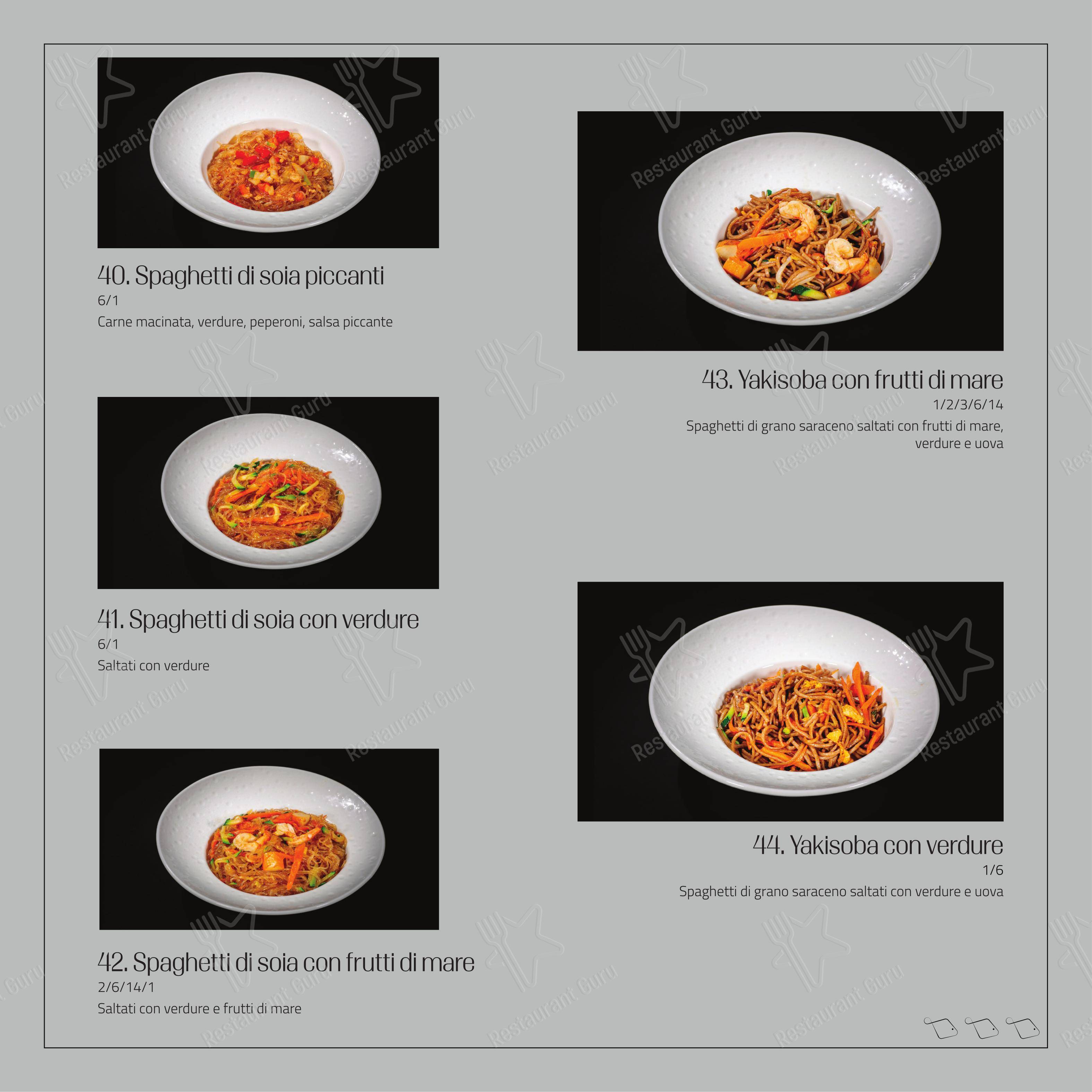 Menu bar per Feel Sushi in Imola