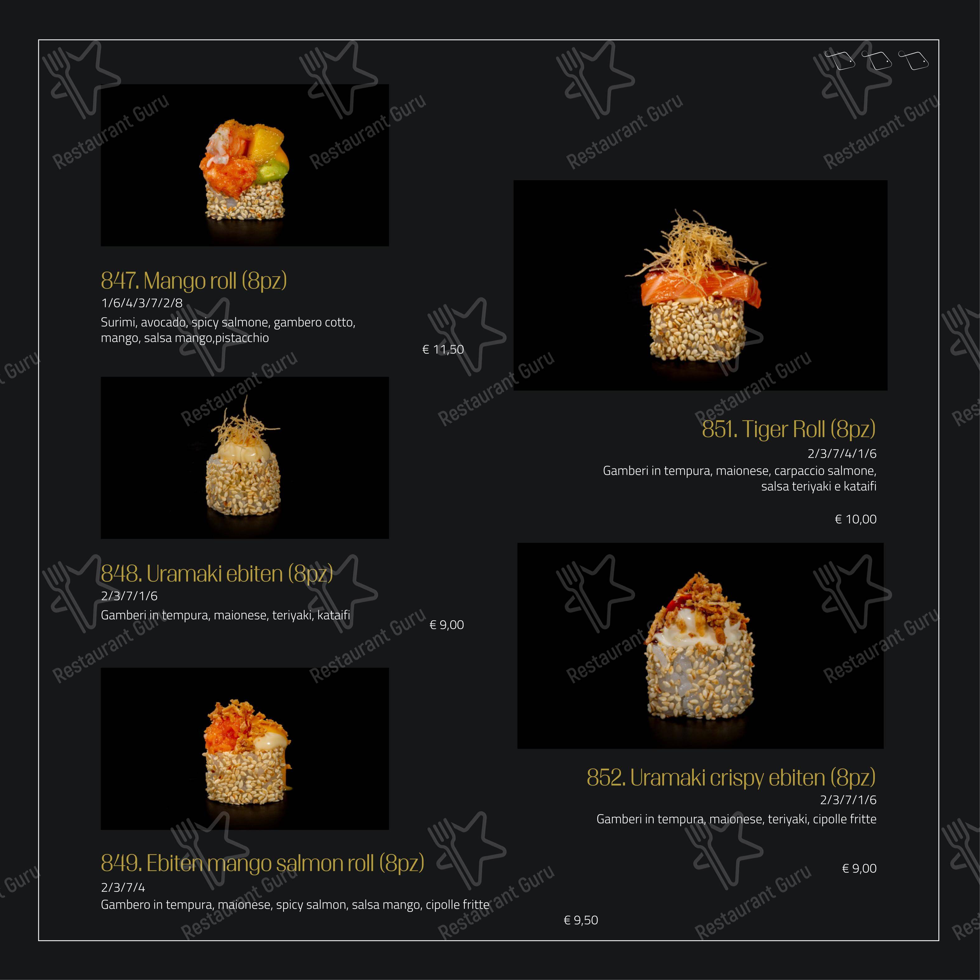 Основное меню per Feel Sushi in Imola