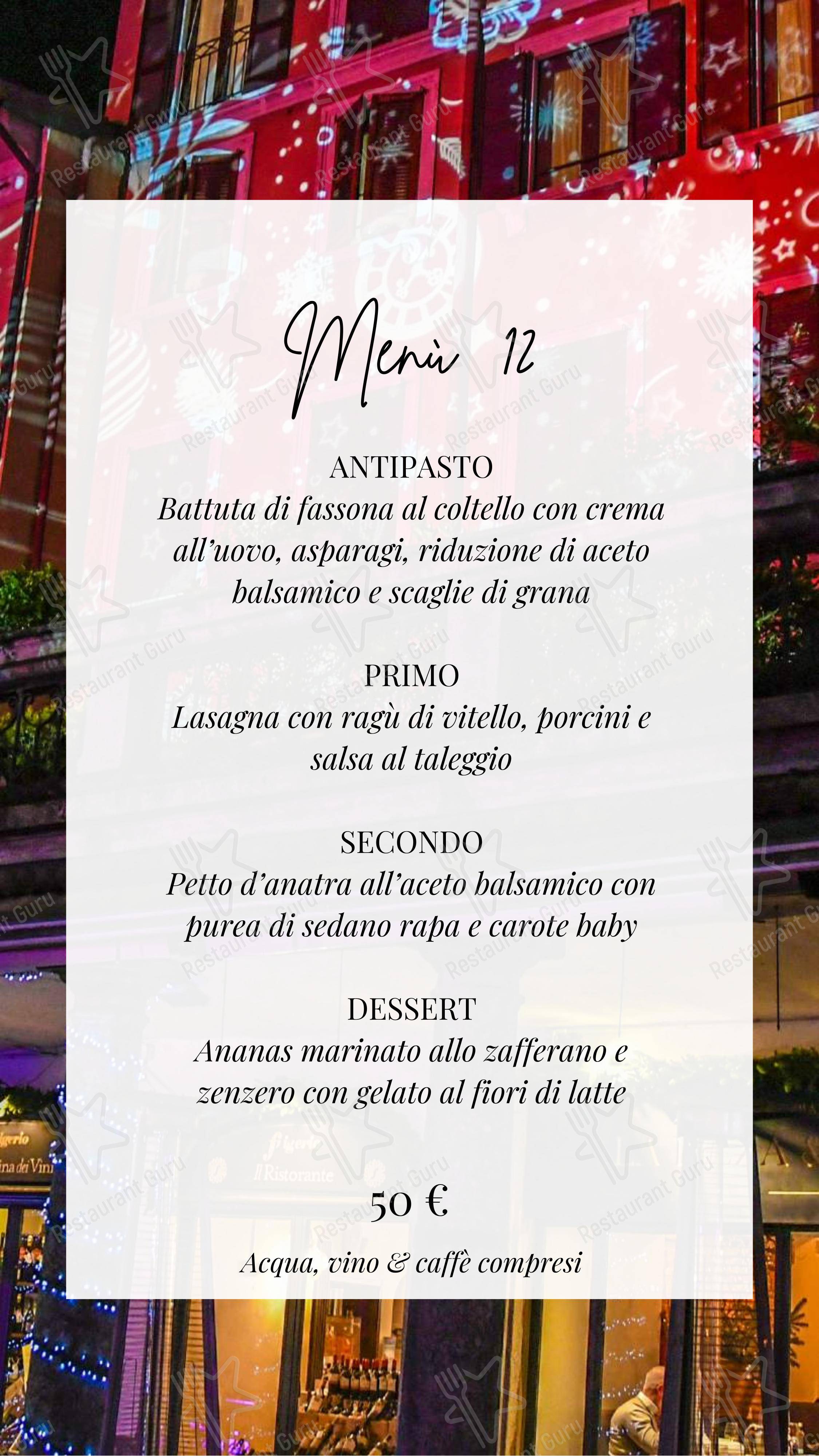 菜单 per Ristorante Enoteca Frigerio in Lecco