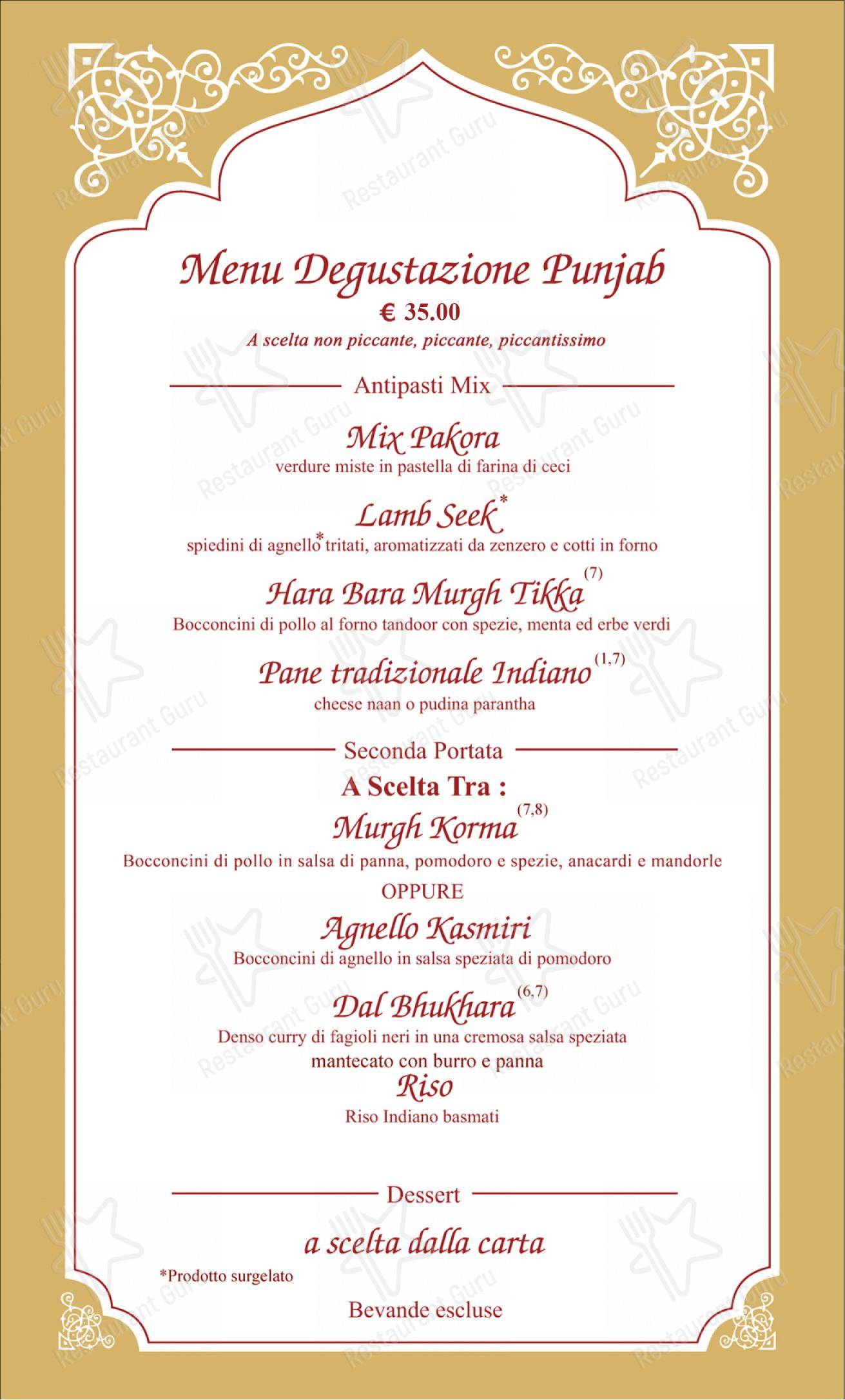 Menu per Gandhi Ristorante Indiano TORINO in Torino