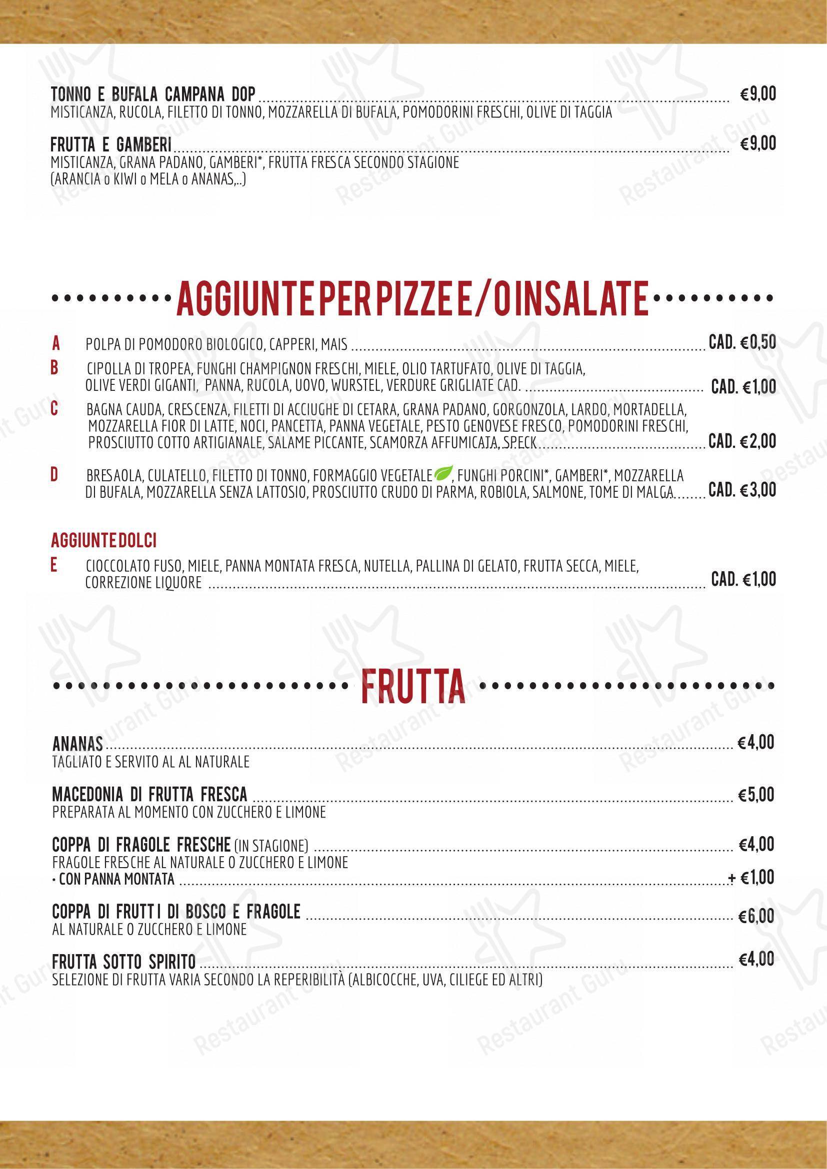 Menu di Kuuk Pizza - Menu