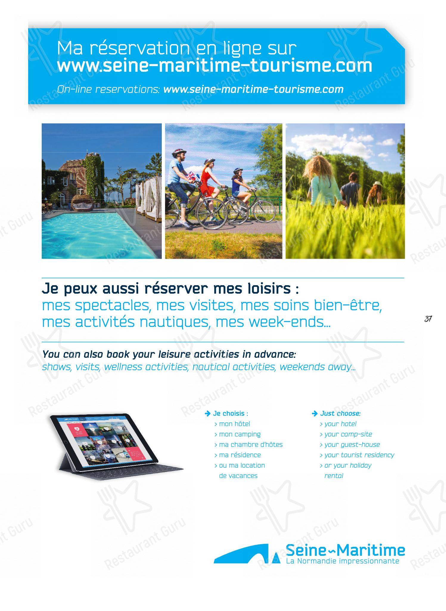 Menu pour L'Audace dans Le Thil-Riberpré