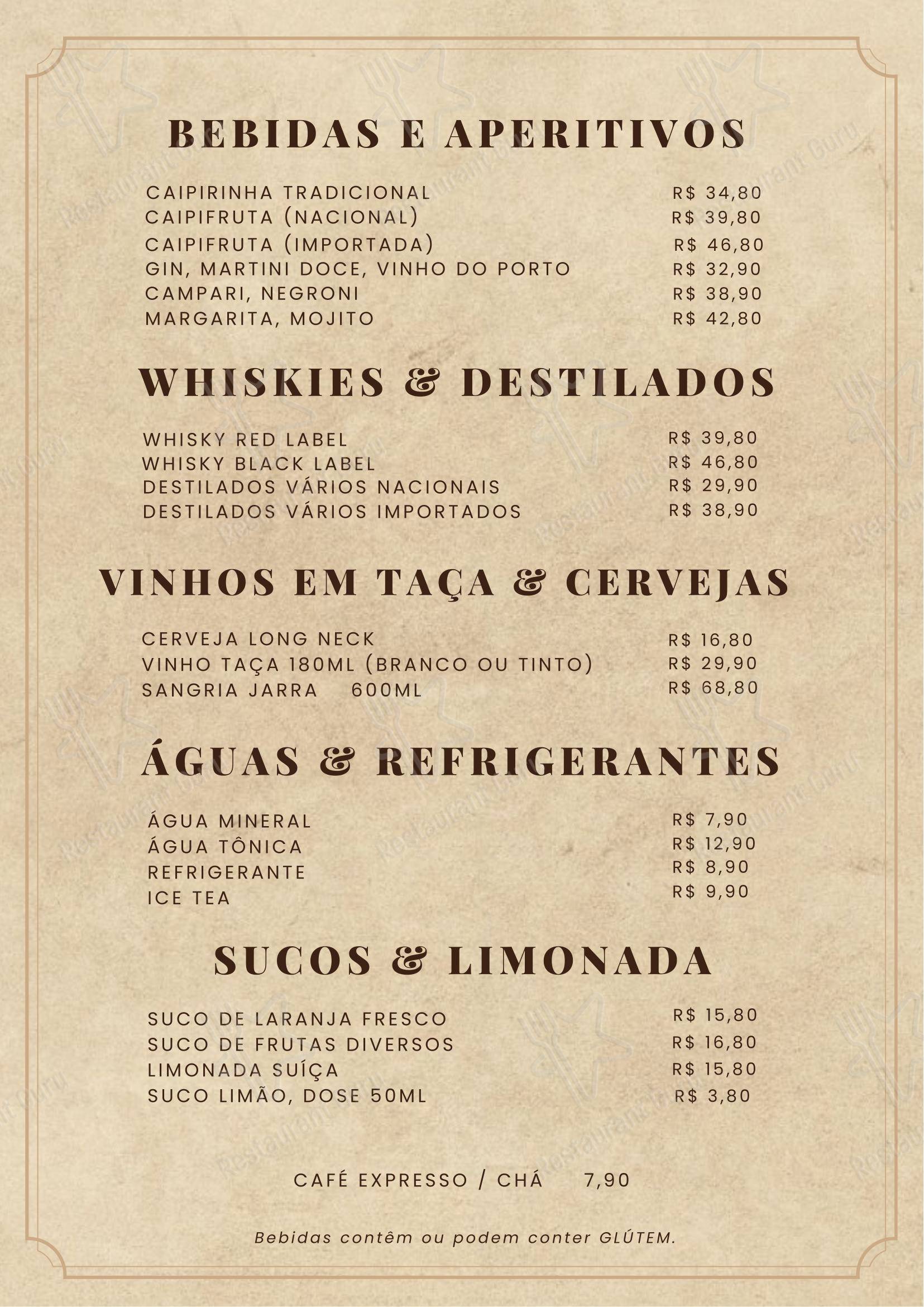 La Botticella - Menu