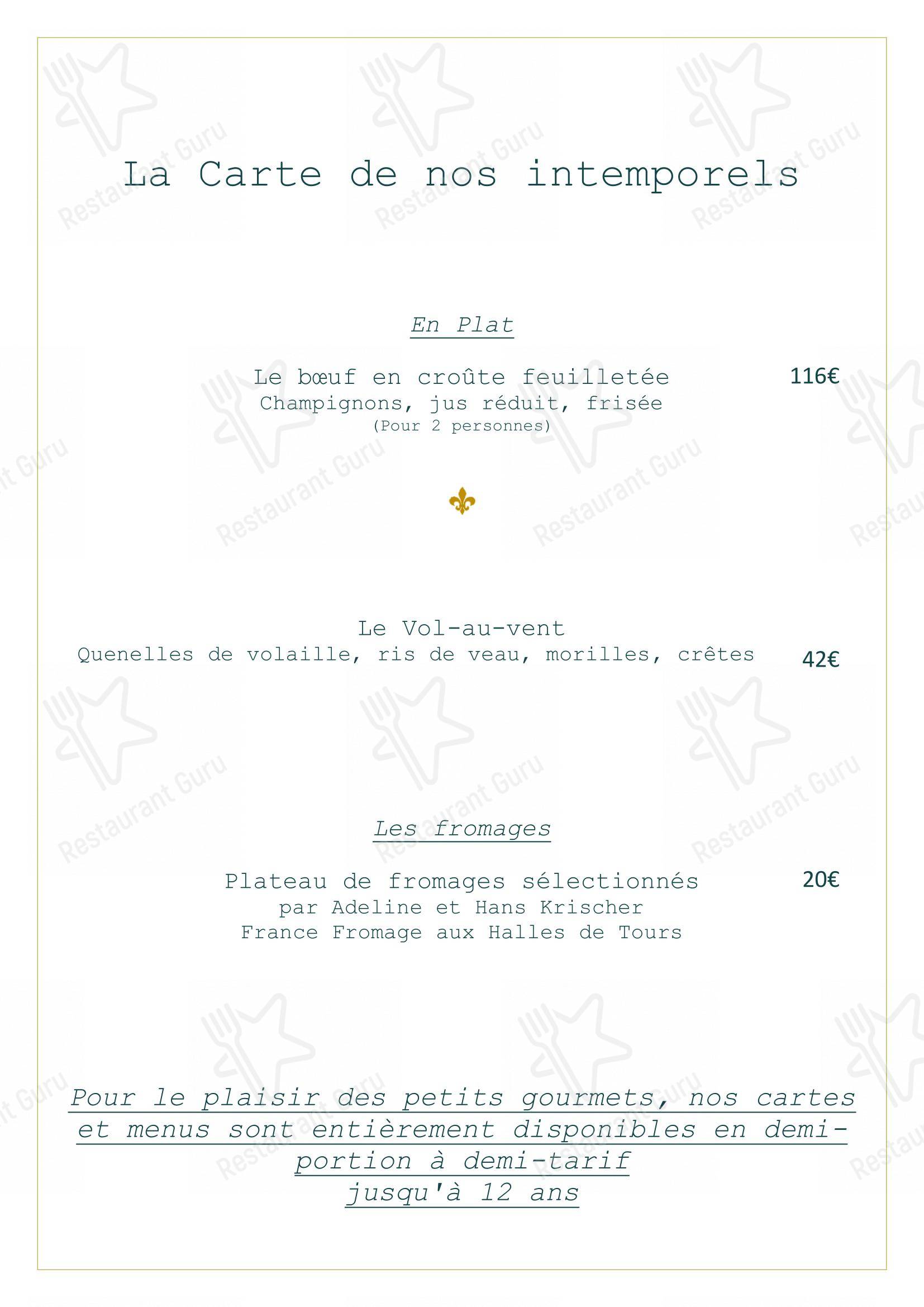 Menu pour La Roche Le Roy - Menu bar