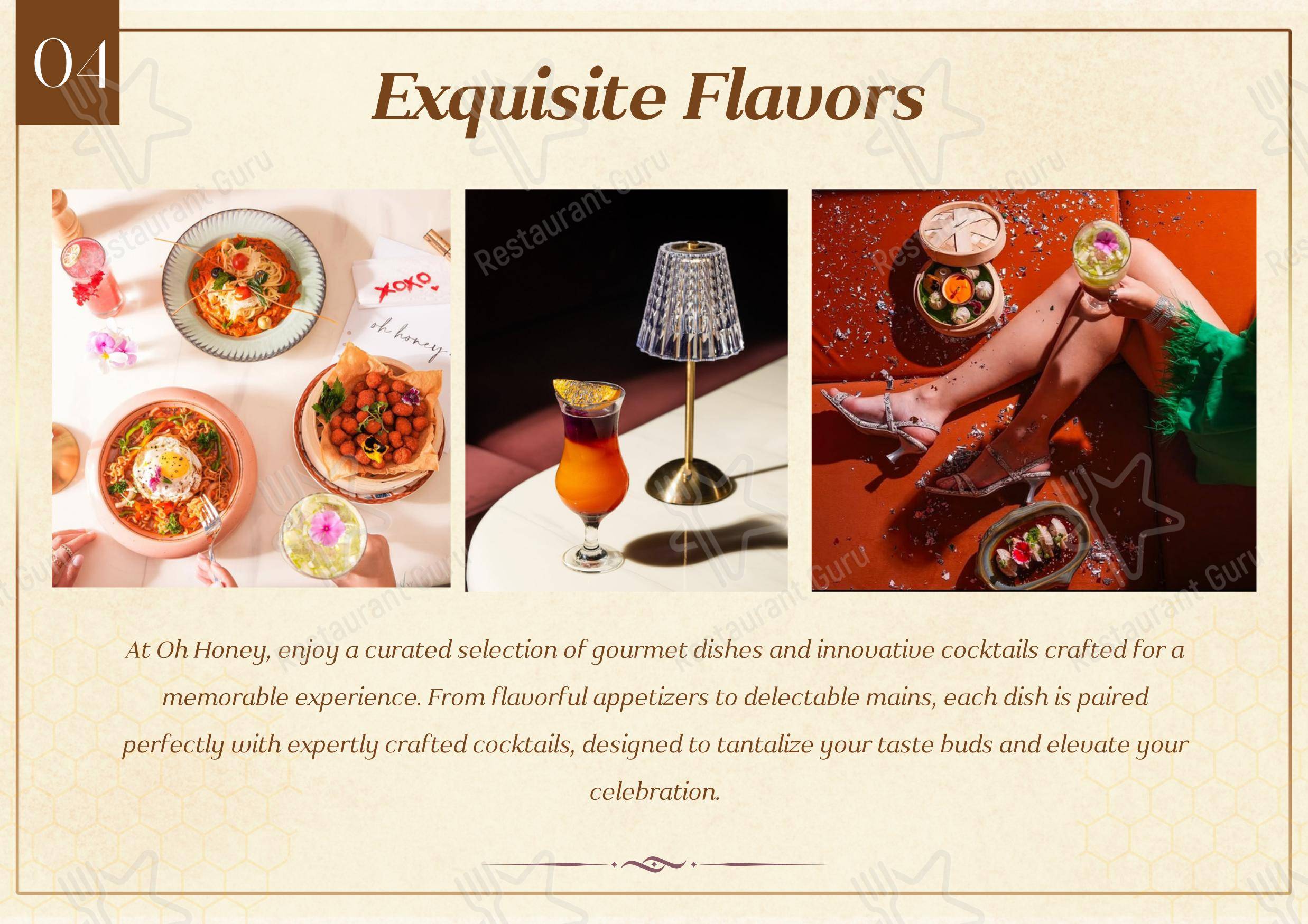 Oh Honey By Skyhouse in Noida - Menu